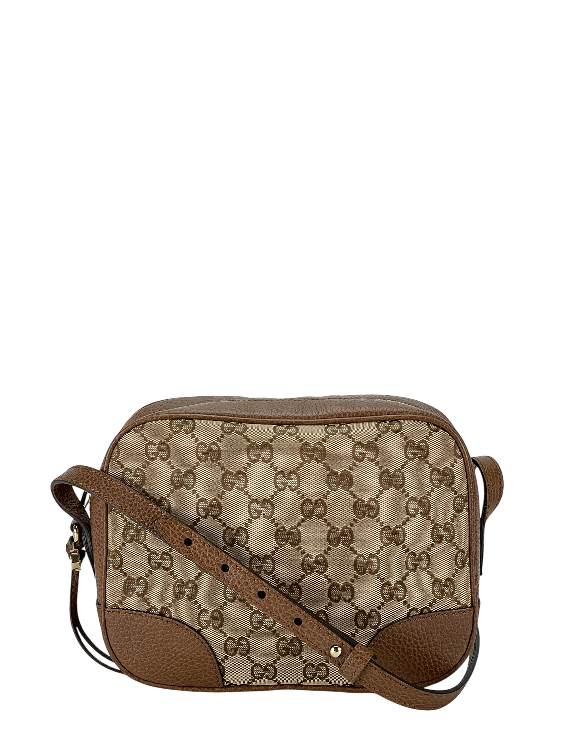 GUCCI - GG Canvas Camera Shoulder Bag Beige