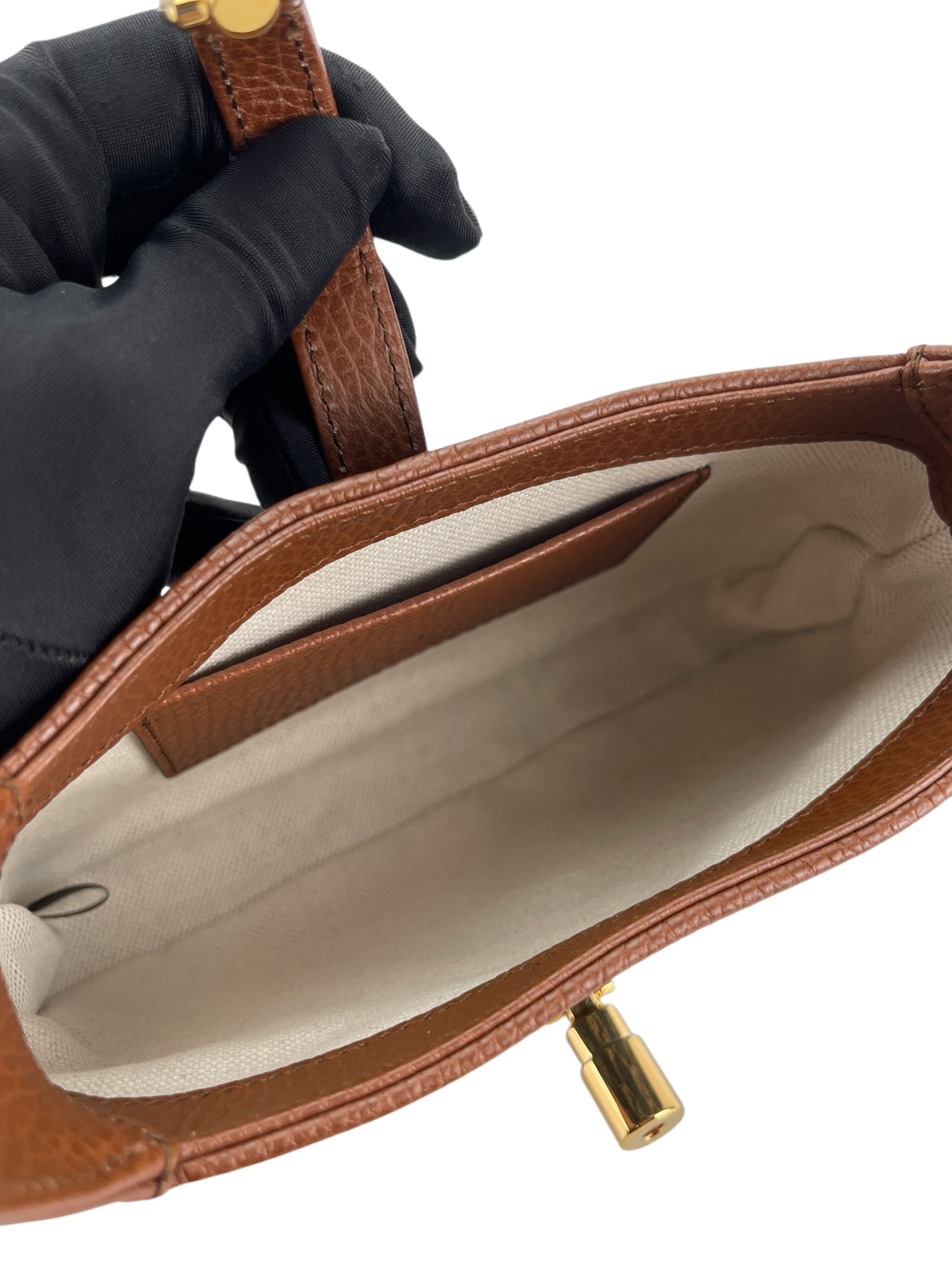 GUCCI - Denim Jackie 1961 leather Shoulder bag