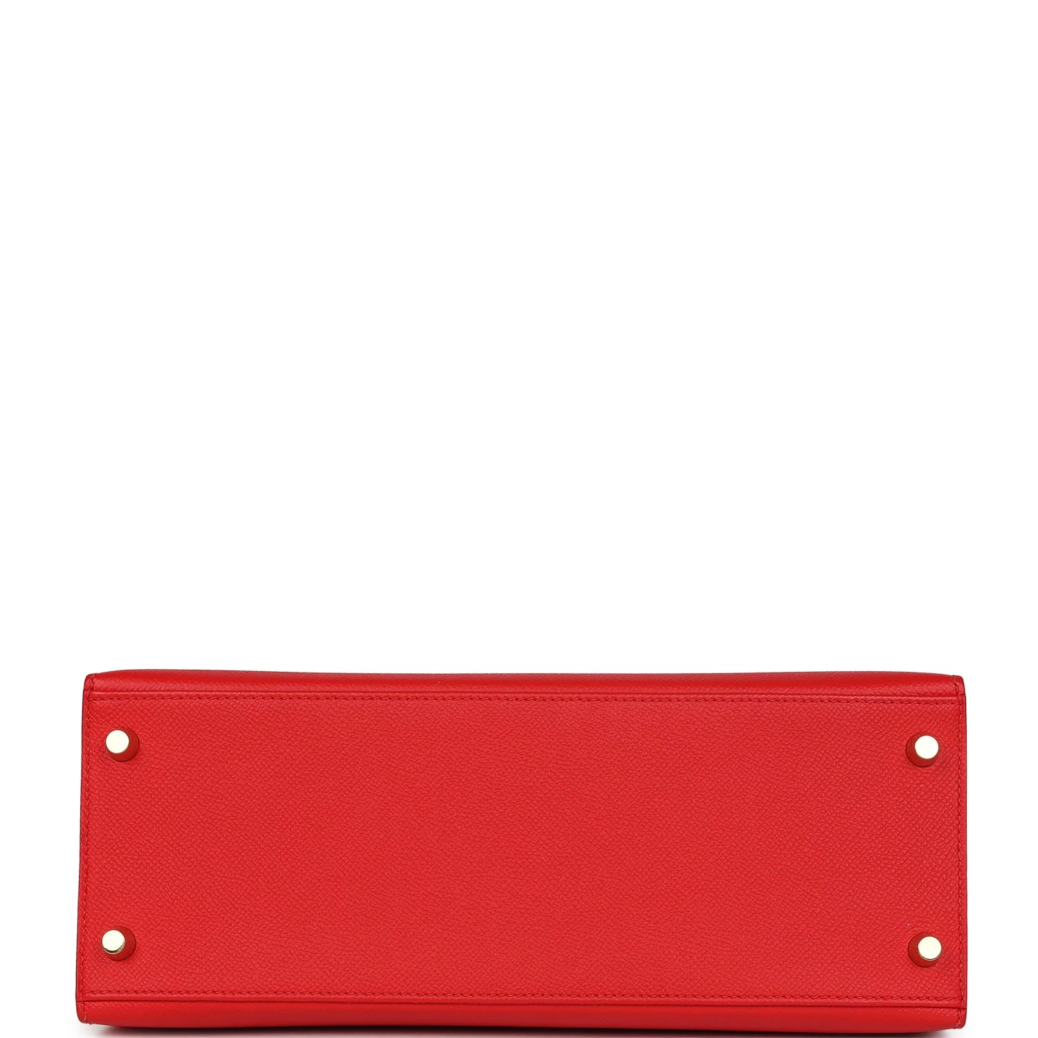 Pre-owned Hermes Kelly Sellier 28 Rouge De Coeur Epsom Gold Hardware