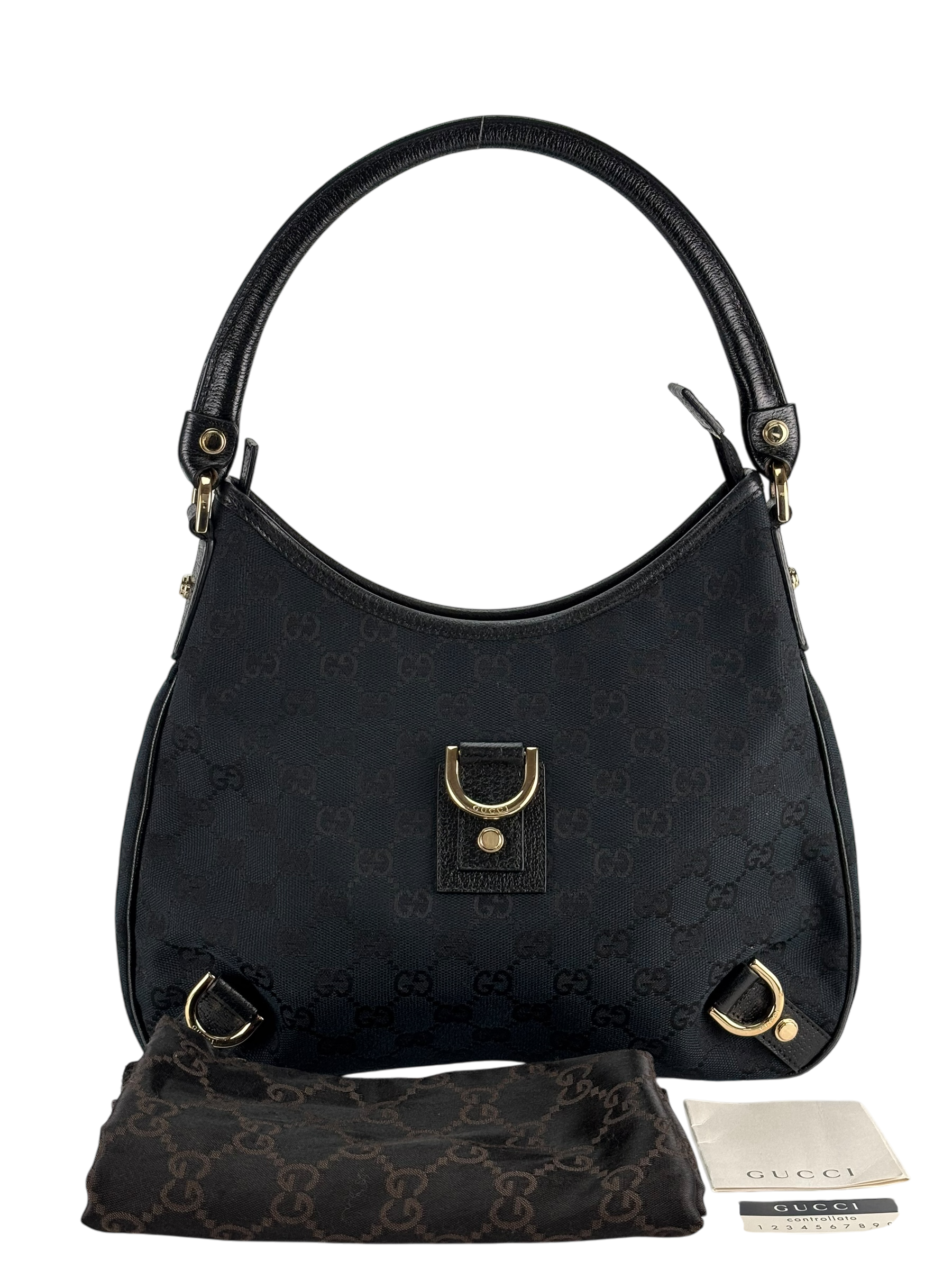 GUCCI - Black Ophidia Abbey Guccissima Semi Shoulder Bag