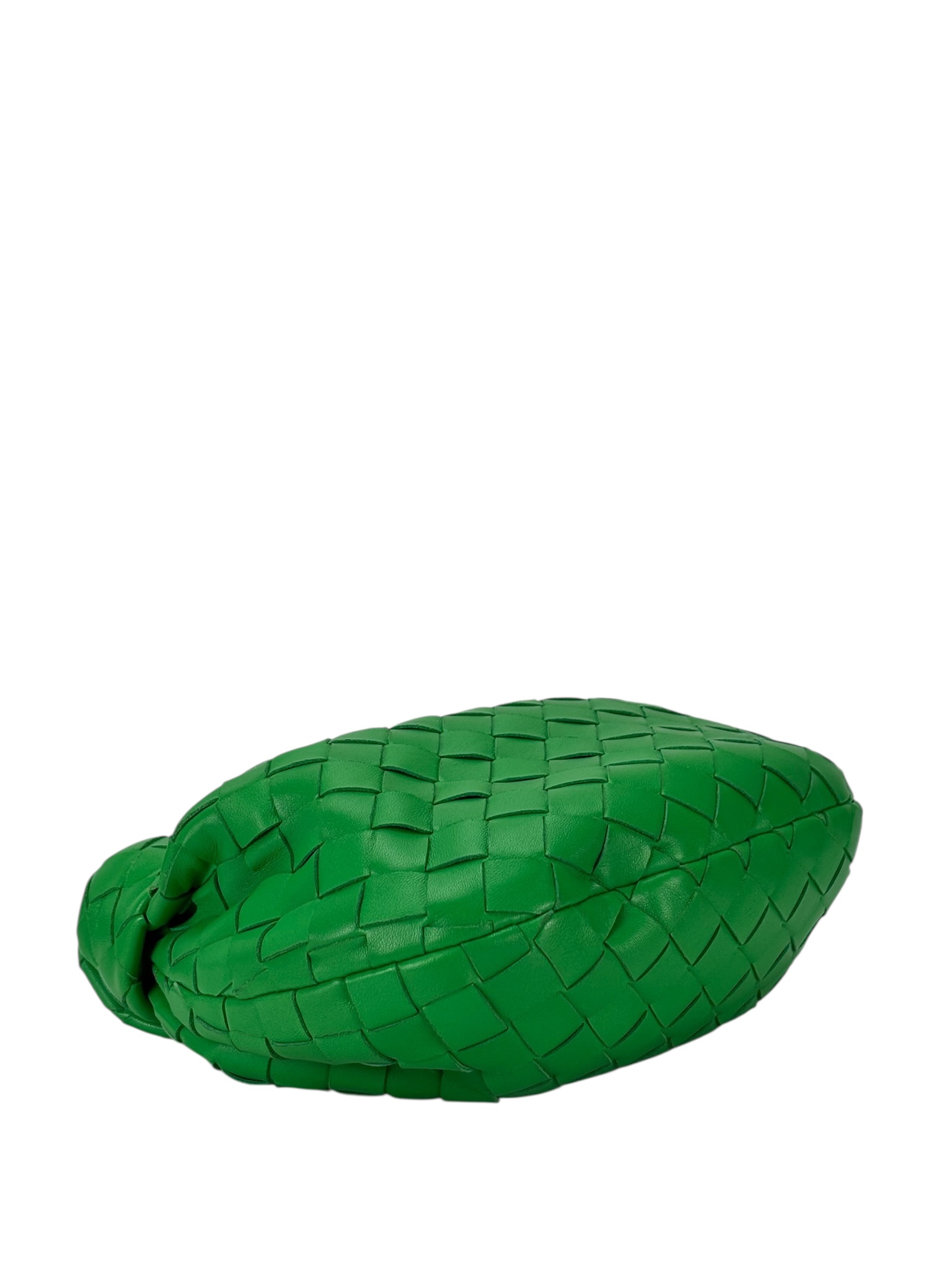 BOTTEGA VENETA - Green Leather Nappa Intrecciato Mini Jodie Handbag