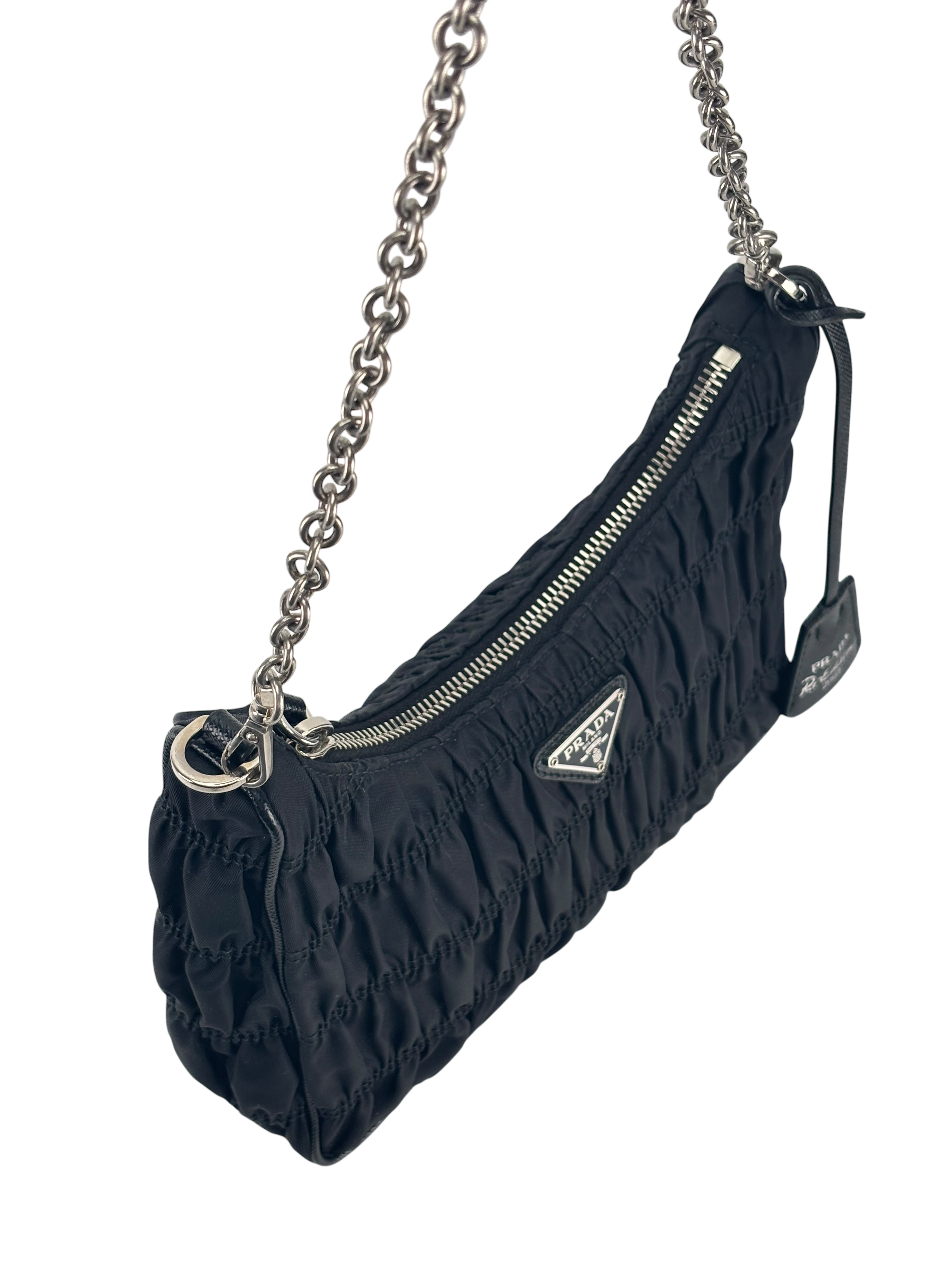 PRADA - Black Re-Edition 2005 Re-Nylon bag 3 in1 Saffiano x Tessuto