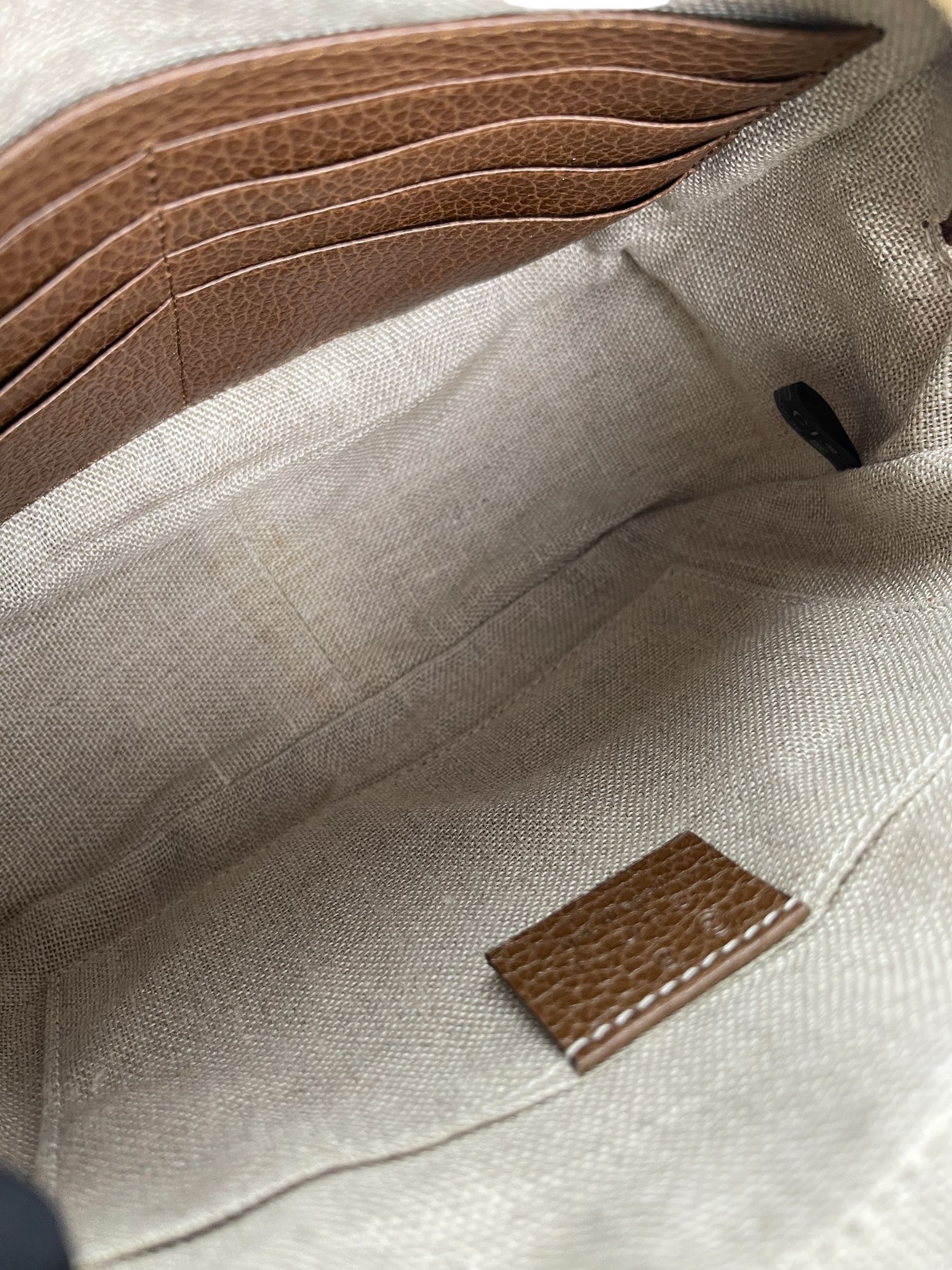 GUCCI - GG Canvas Camera Shoulder Bag Beige