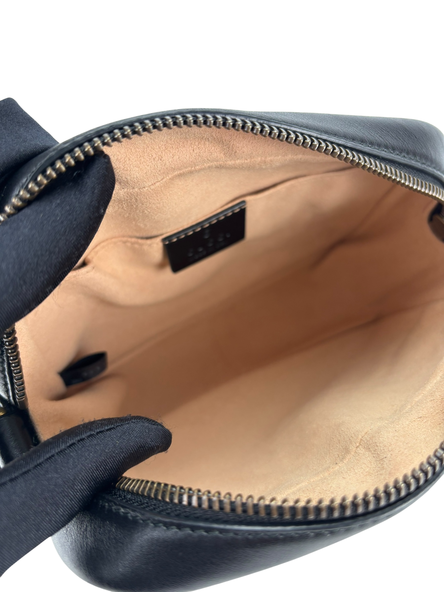 GUCCI - Small Black GG Marmont Matelasse Camera Bag