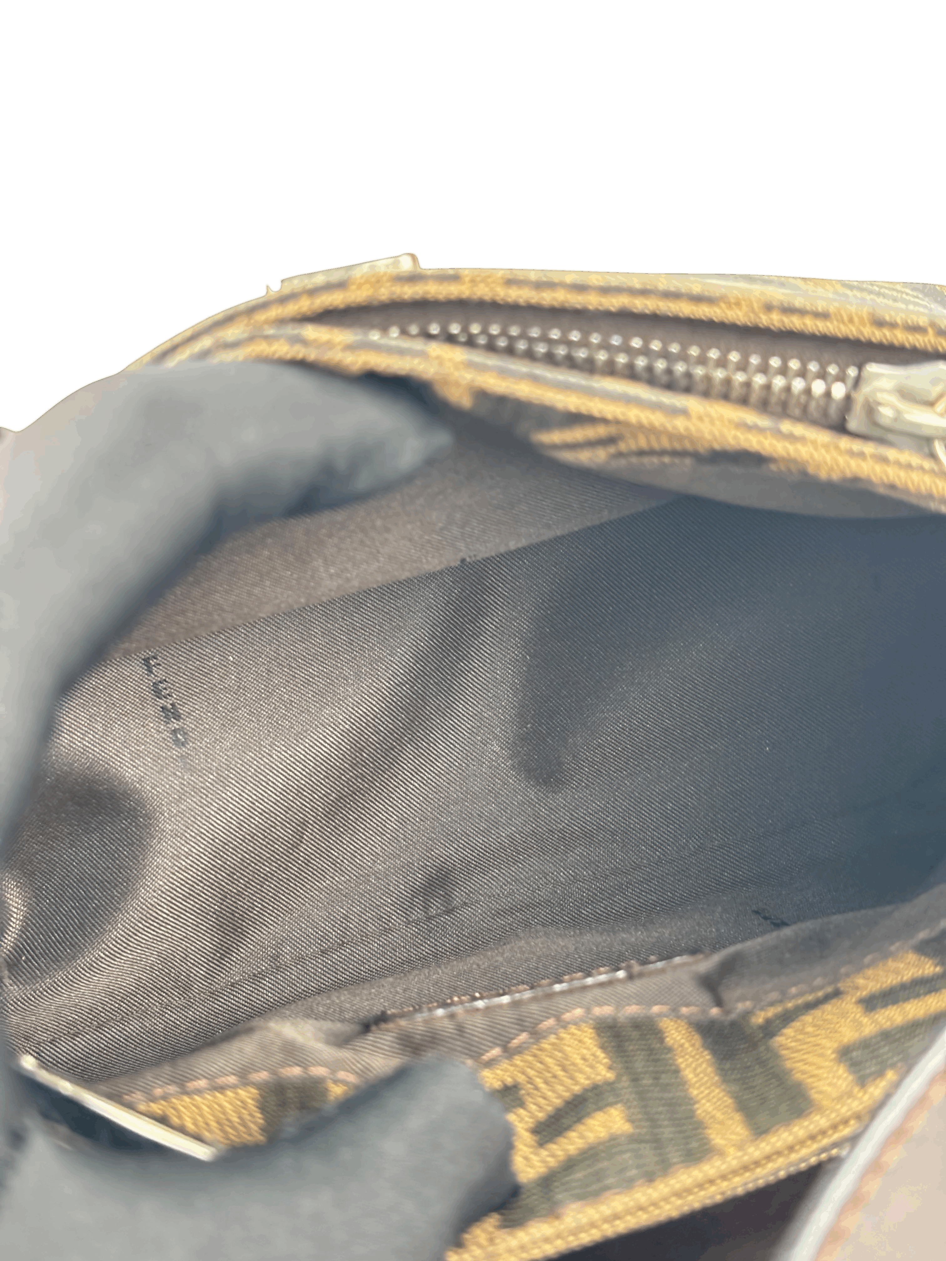 FENDI - Brown Zucca Mini Mamma Baguette Shoulder Bag