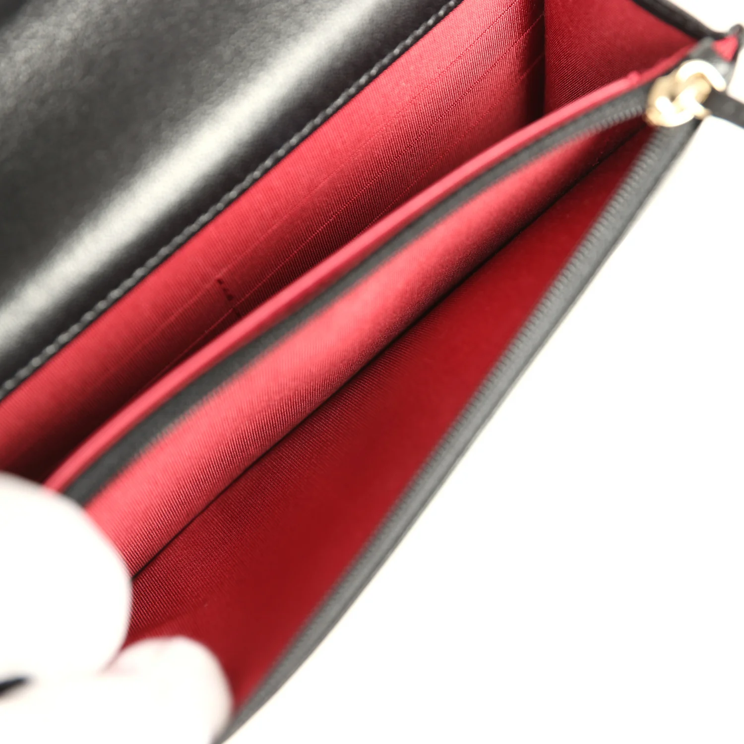 Chanel 19 Wallet On Chain Black Shiny Lambskin Mixed Metal Hardware