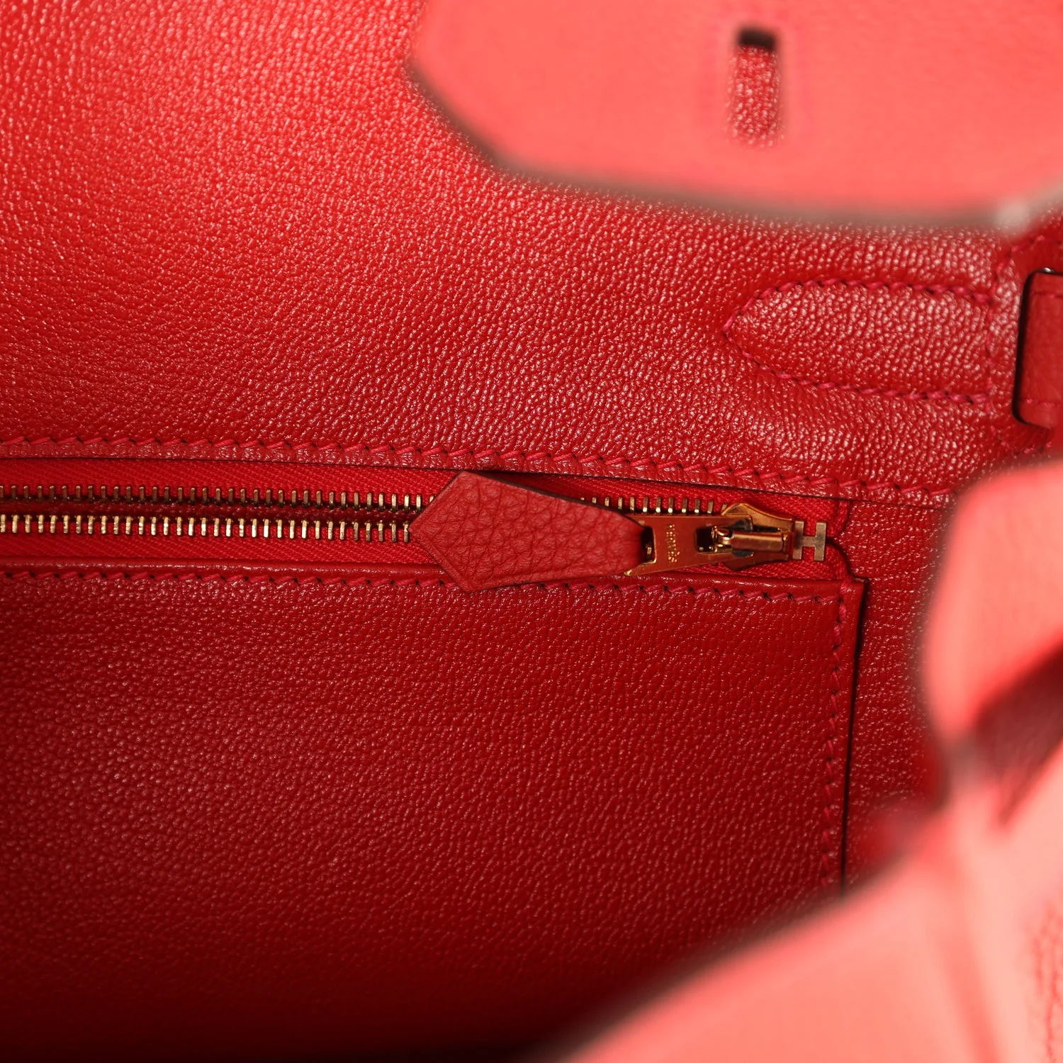 Hermes Birkin 30 Geranium Togo Gold Hardware