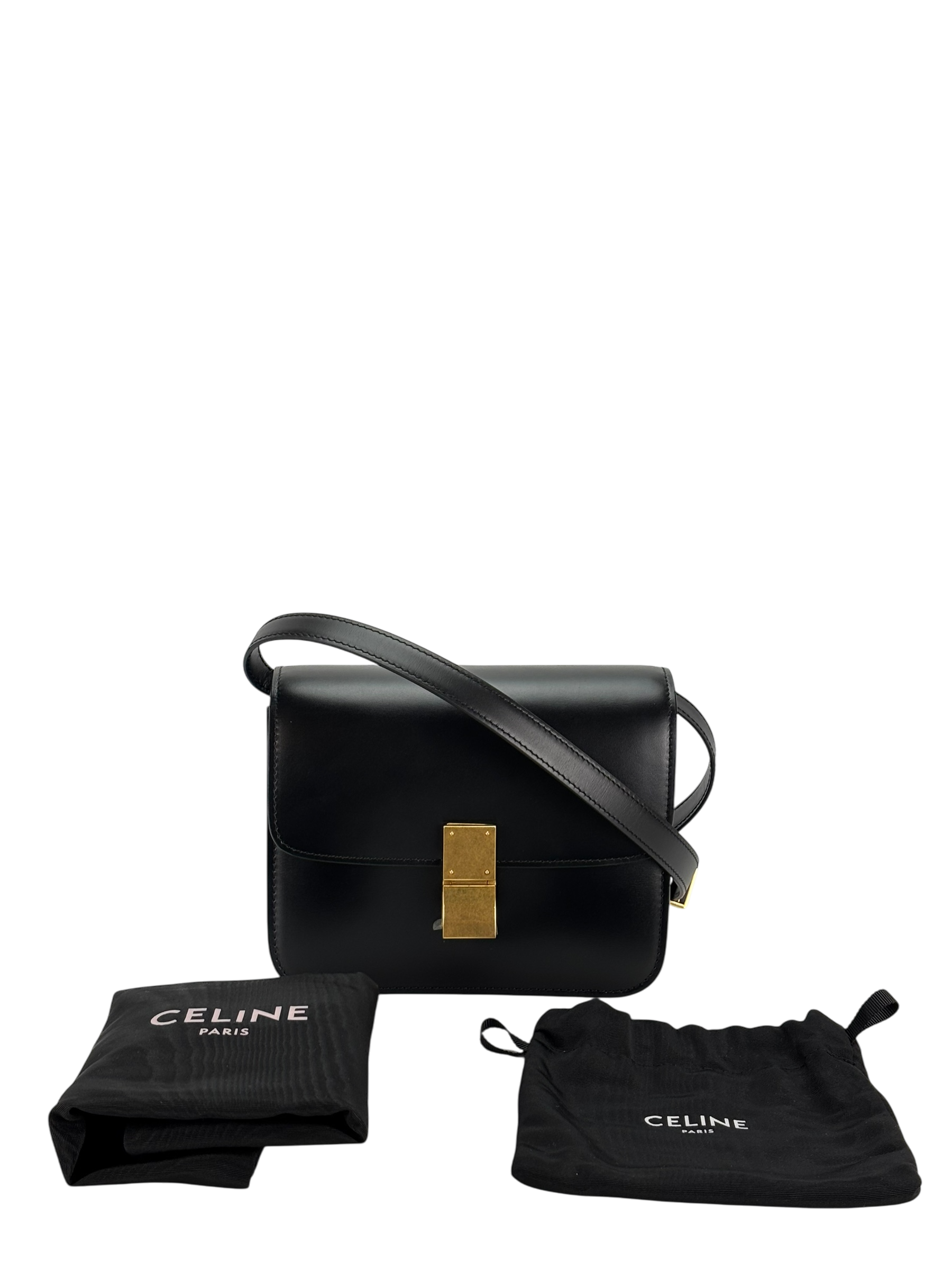 CELINE - Small Classic Leather Shoulder Bag
