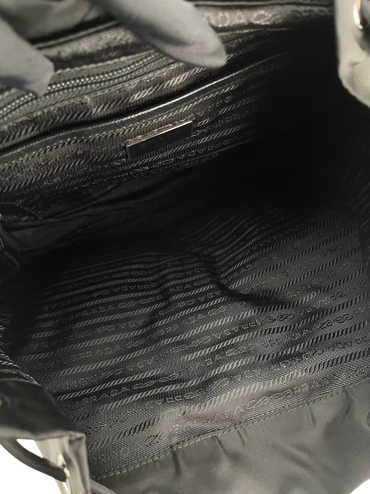 PRADA - Black Re-Nylon Backbag Medium