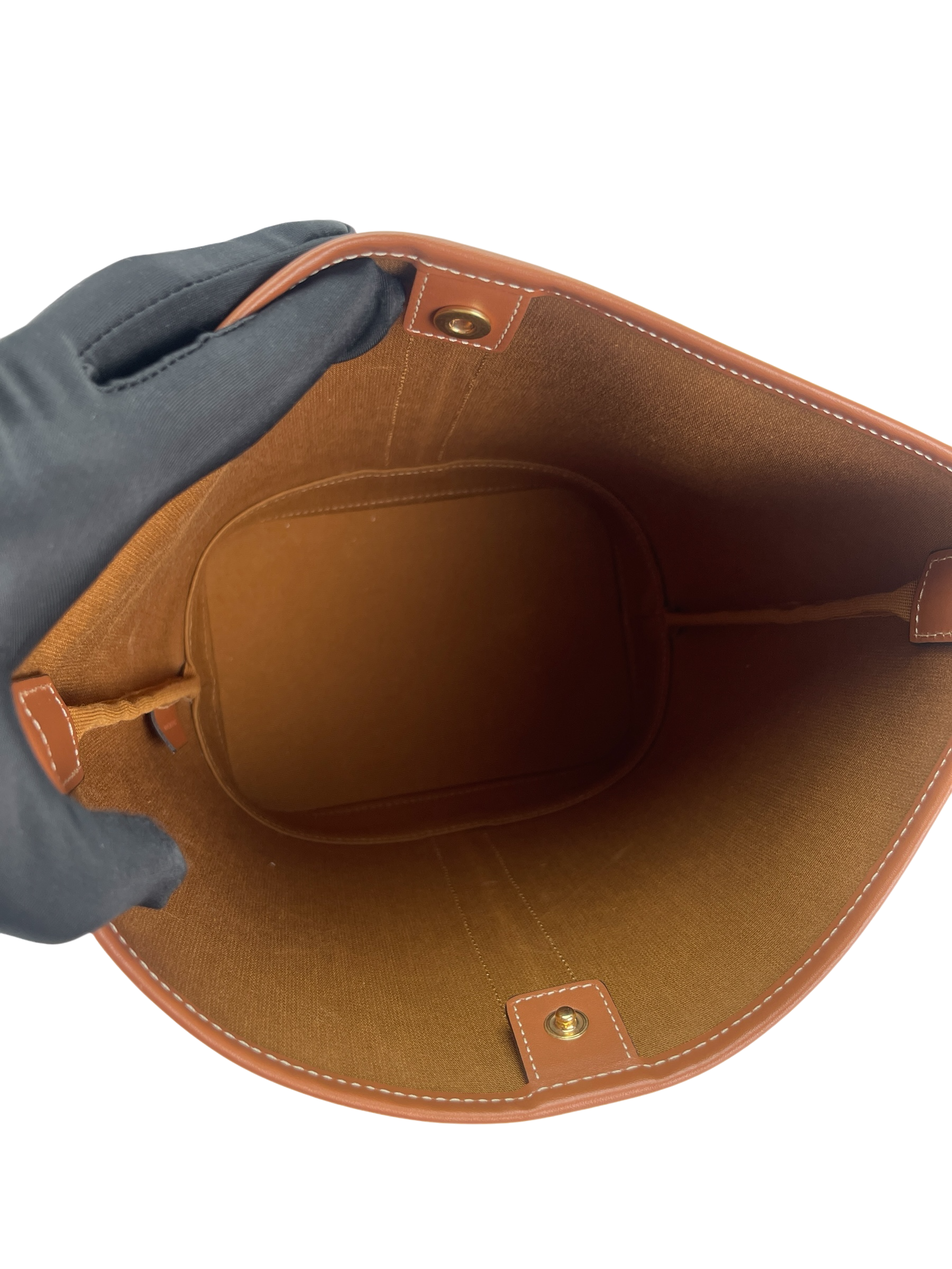 CELINE - Small Bucket Bag Brown Triomphe Canvas