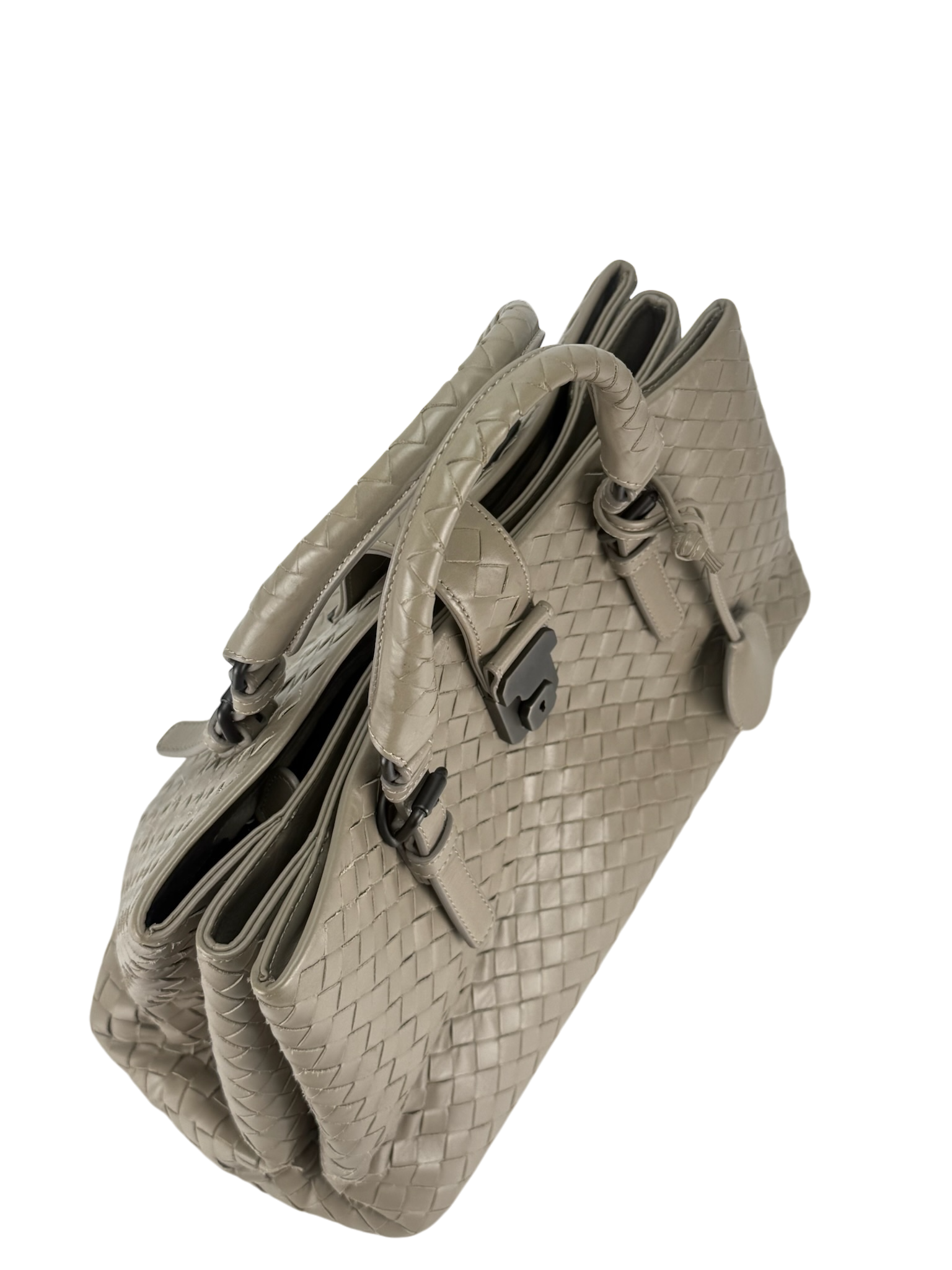 BOTTEGA VENETA - Grey Light Calf Veneta Bag