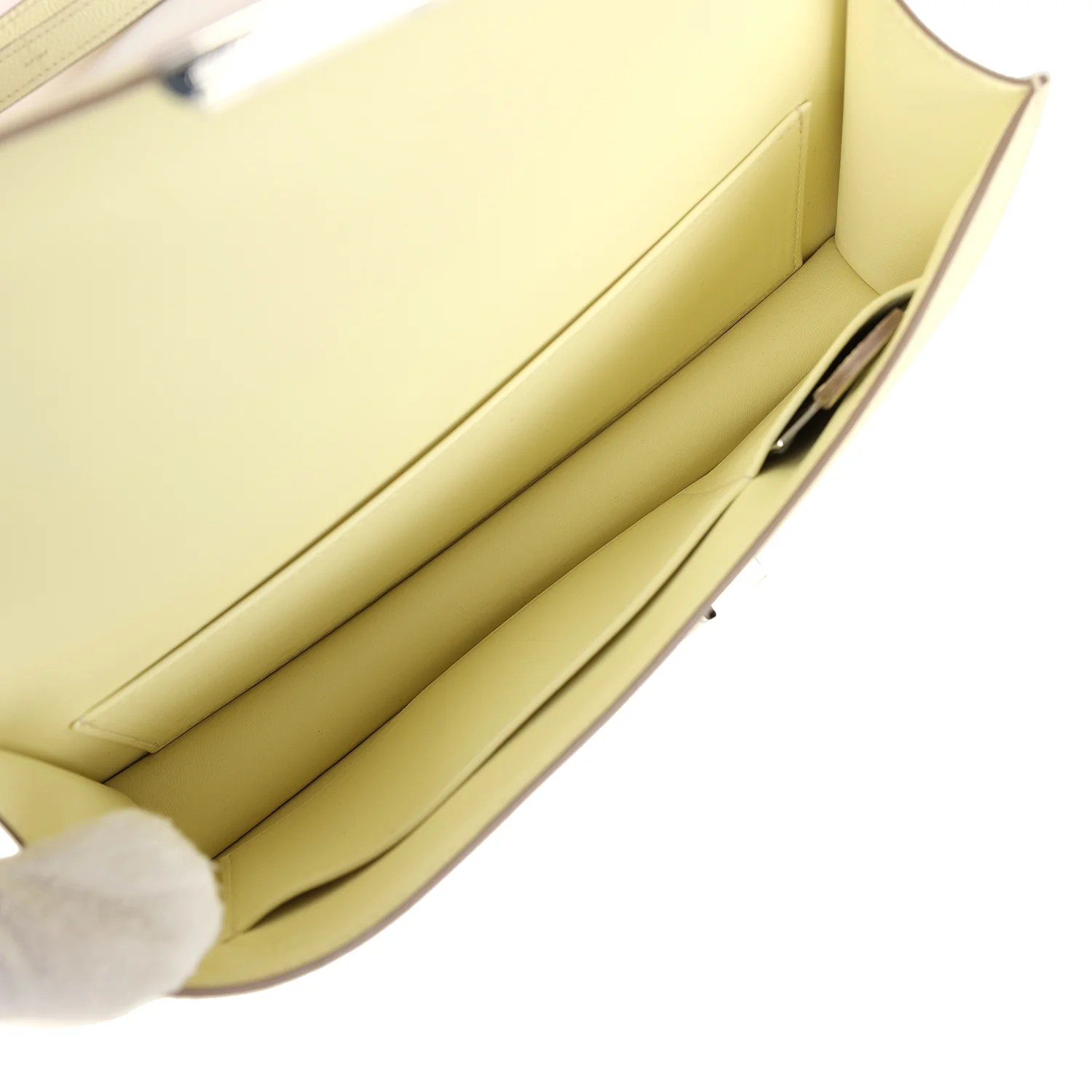 Hermes Constance Elan Jaune Milton Epsom Palladium Hardware