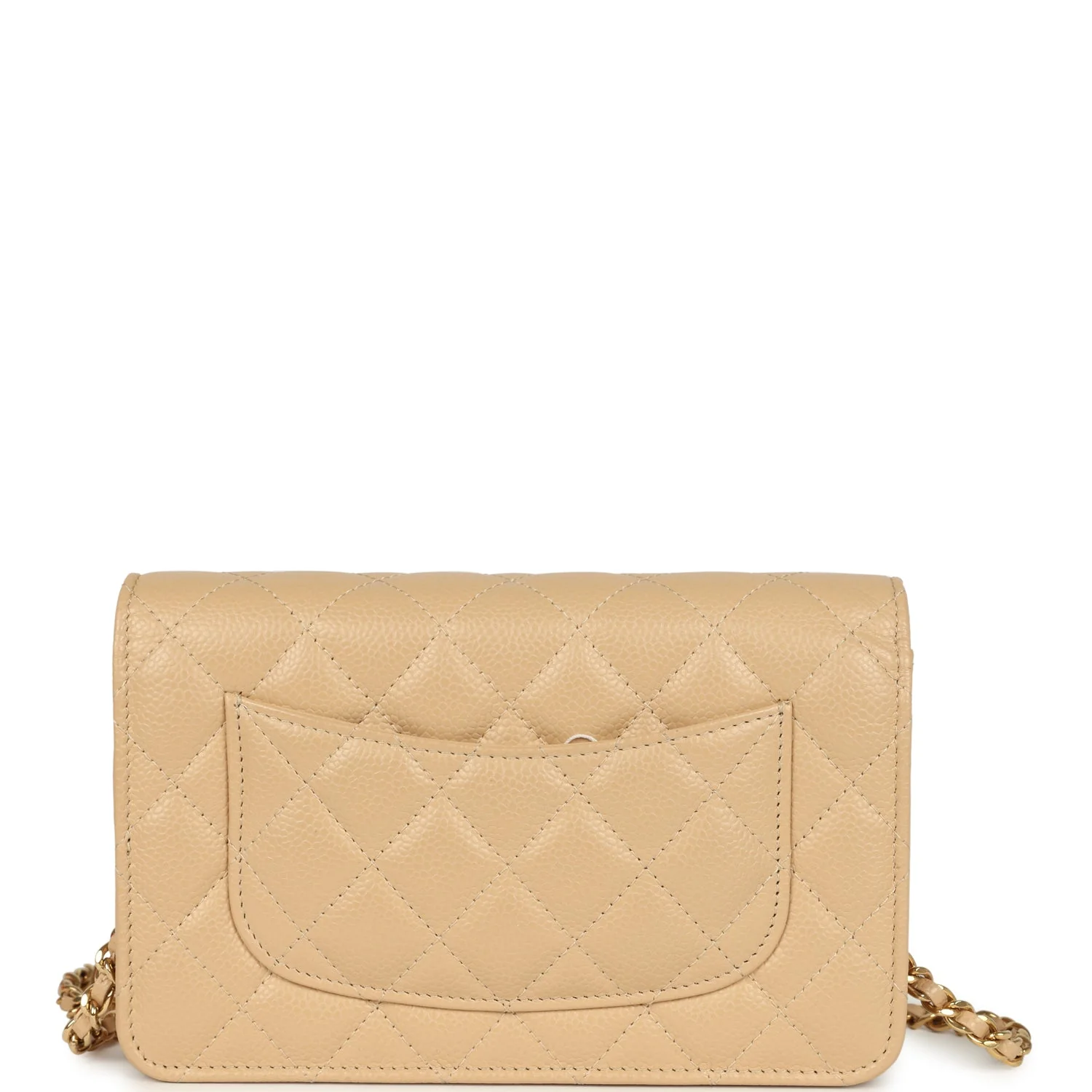 Chanel Wallet On Chain WOC Beige Caviar Gold Hardware