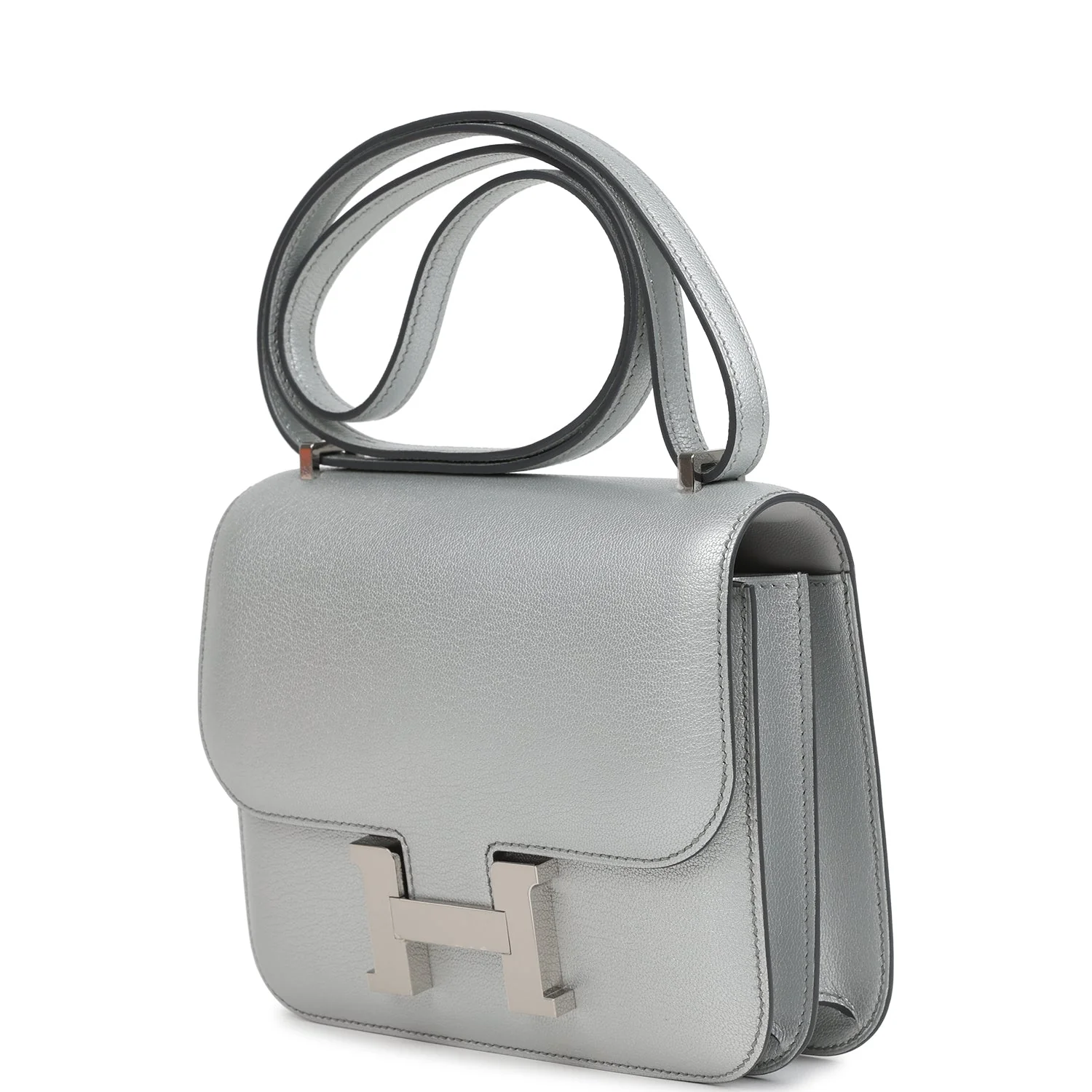 Hermes Constance 18 Argent Chevre Chamkilight Palladium Hardware