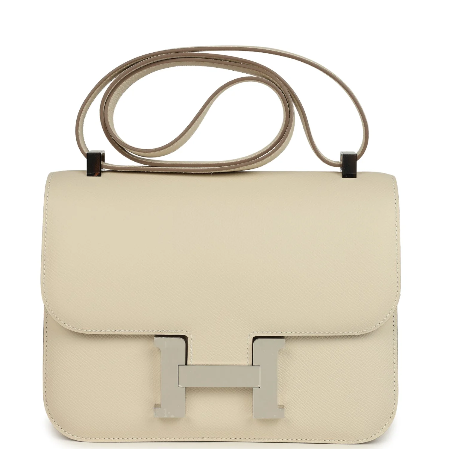 Hermes Constance 1-24 Craie Epsom Palladium Hardware