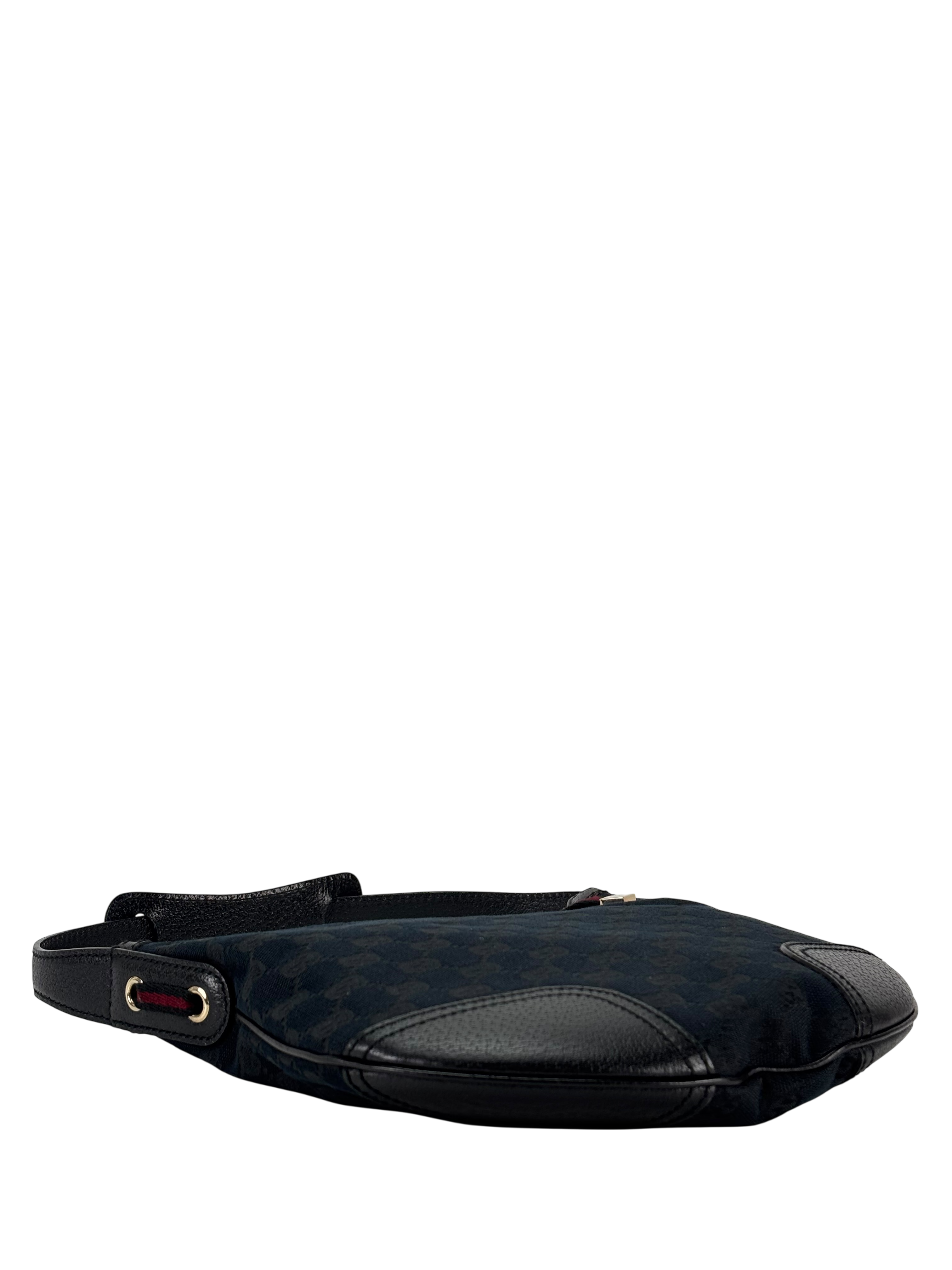 GUCCI - Black Princy Hobo GG Canvas Shoulder bag