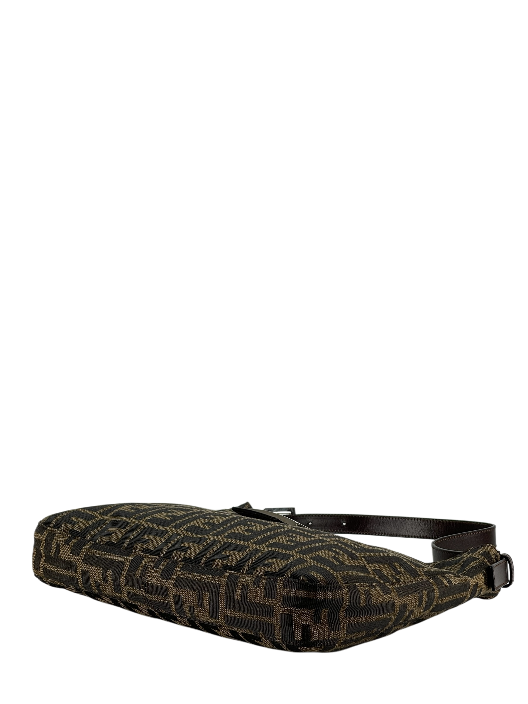 FENDI - Brown Canvas Zucca Shoulder Bag