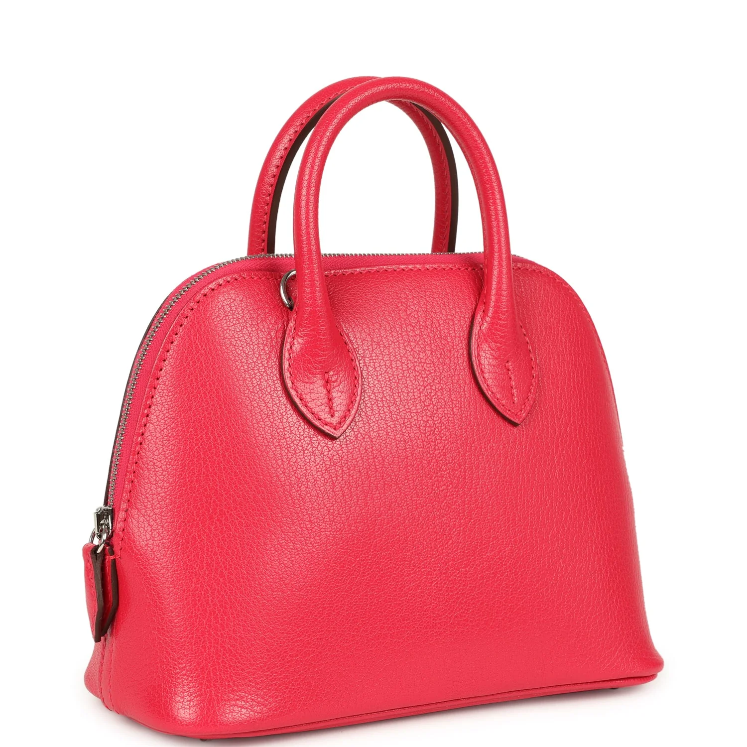 Hermes Mini 1923 Bolide Rose Extreme Chevre Chamkila Palladium Hardware