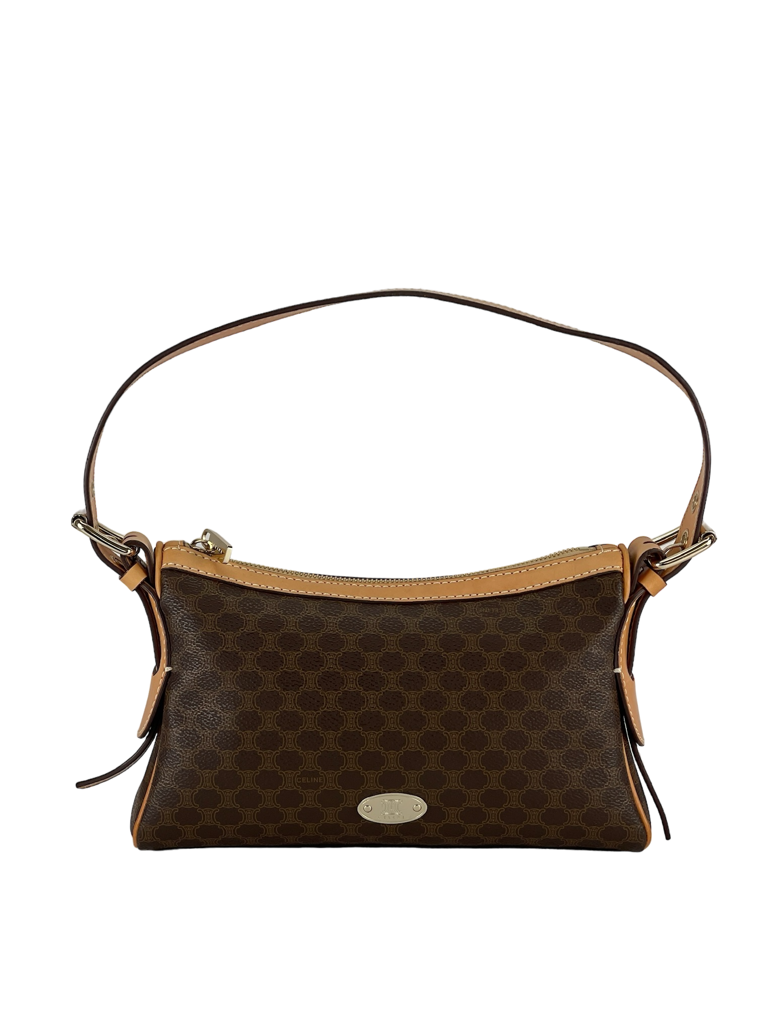 CELINE - Macadam Pattern Shoulder Bag