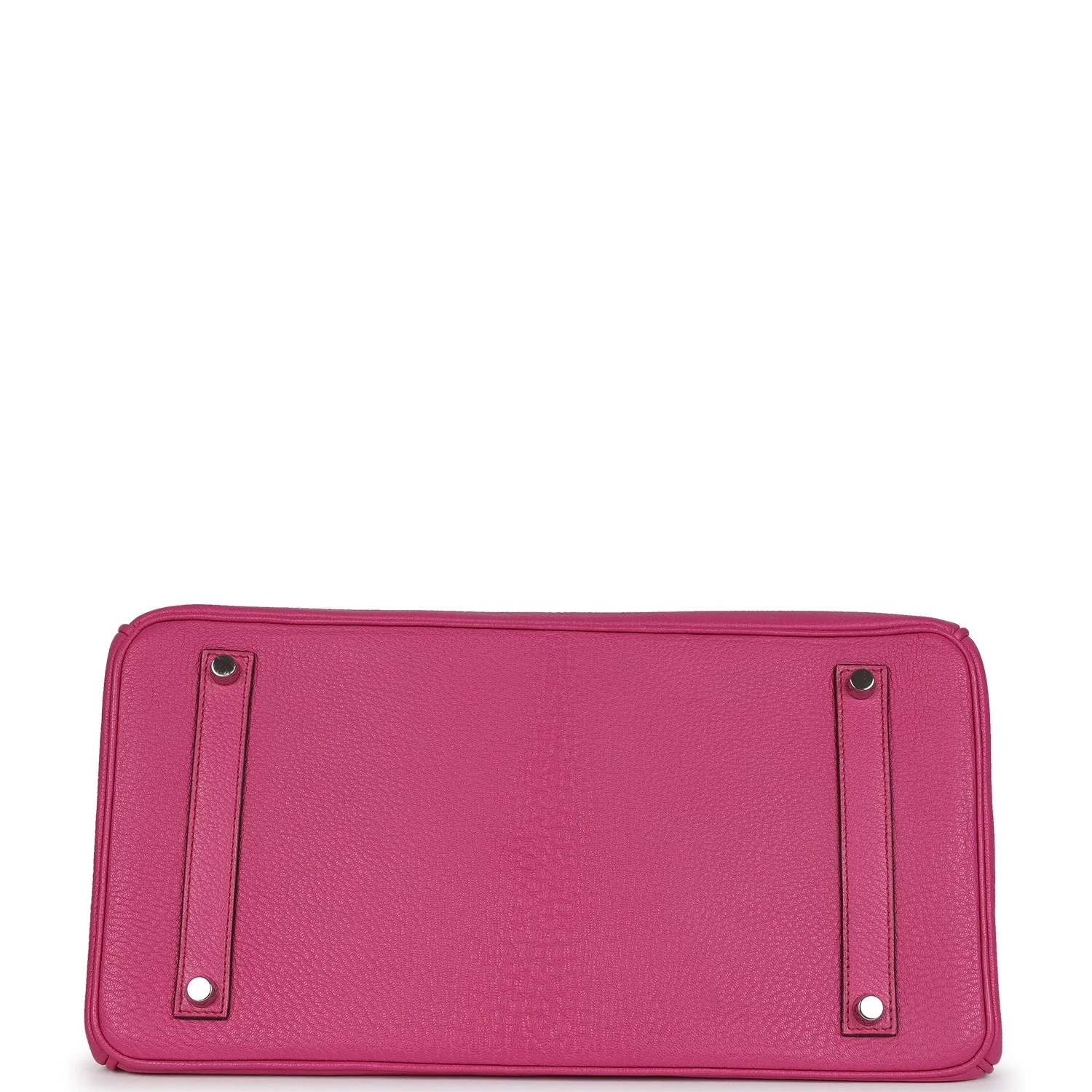 Pre-owned Hermes Birkin 35 Rose Shocking Chevre Mysore Palladium Hardware