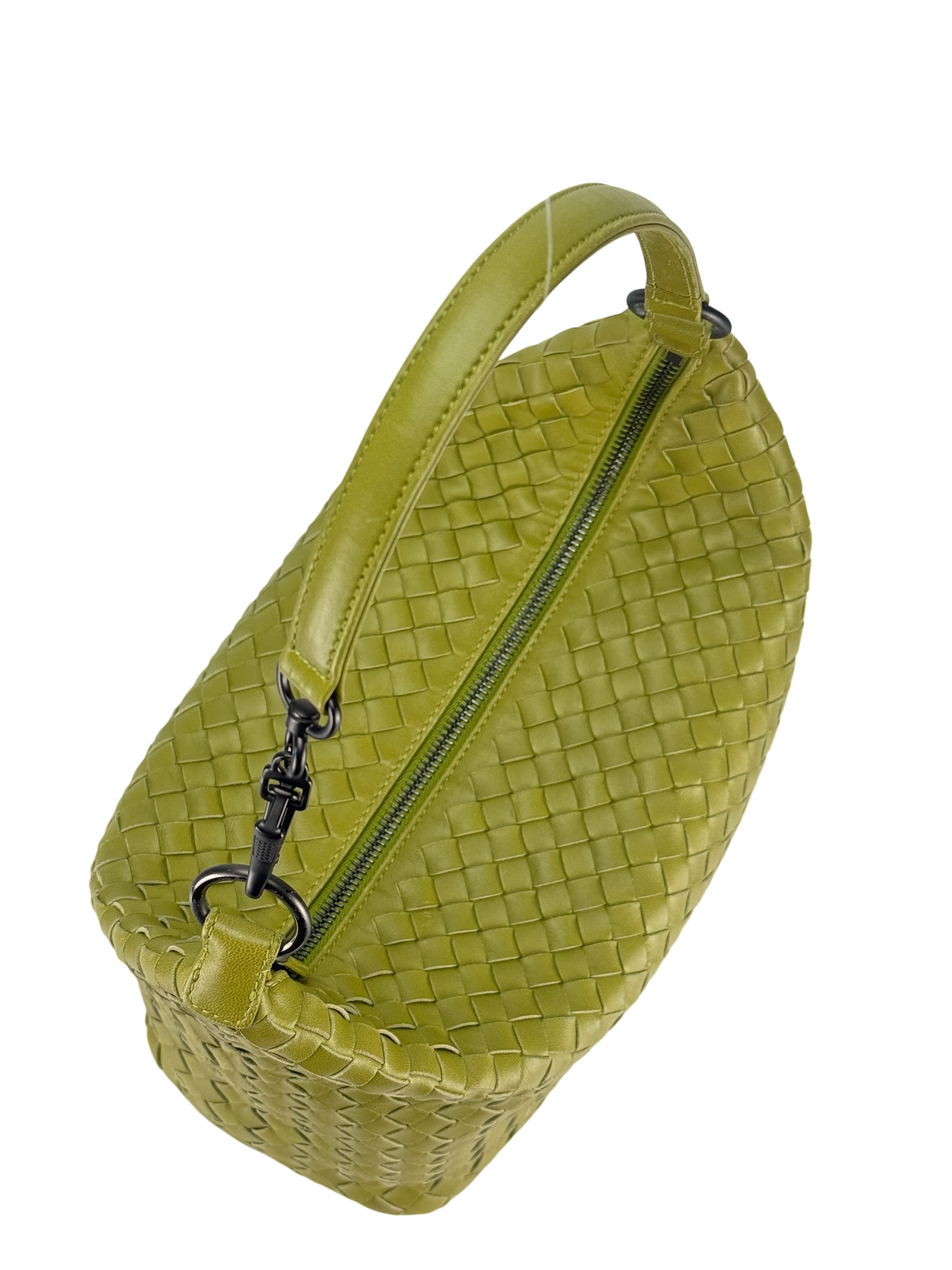 BOTTEGA VENETA - Nappa Intrecciato Small Shoulder Bag Assenzio