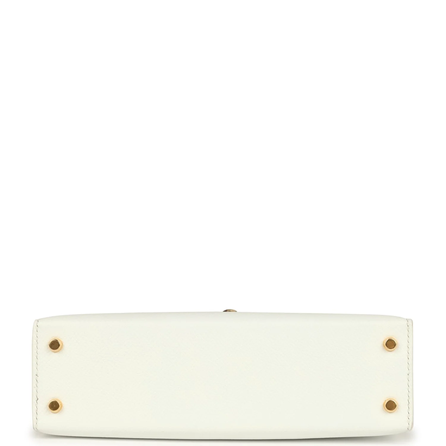 Hermes Special Order (HSS) Kelly Sellier 20 White and Gris Asphalte Epsom Permabrass Hardware