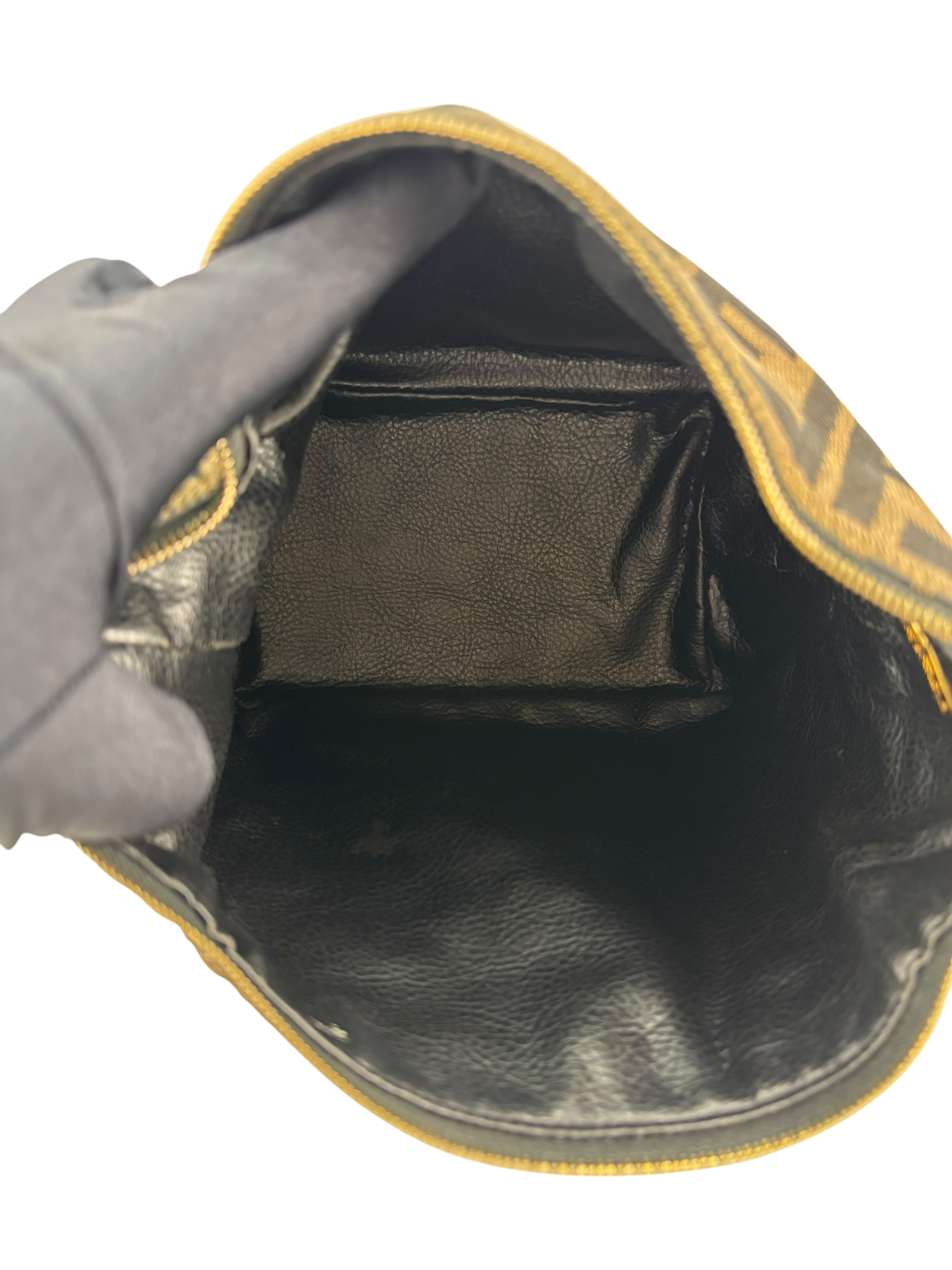 FENDI - Brown Canvas Zucca Vanity Cosmetic Pouch Auth Handbag