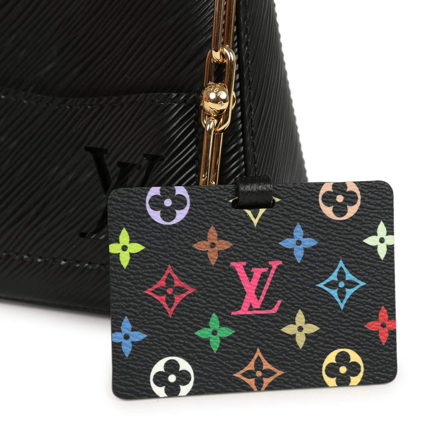 Louis Vuitton X Takashi Murakami Marellini Black Epi Gold Hardware