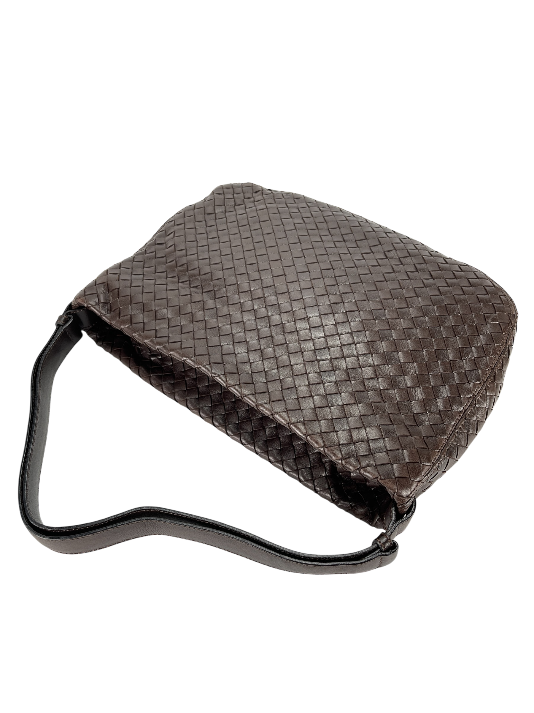 BOTTEGA VENETA - Intrecciato Shoulder Bag Brown