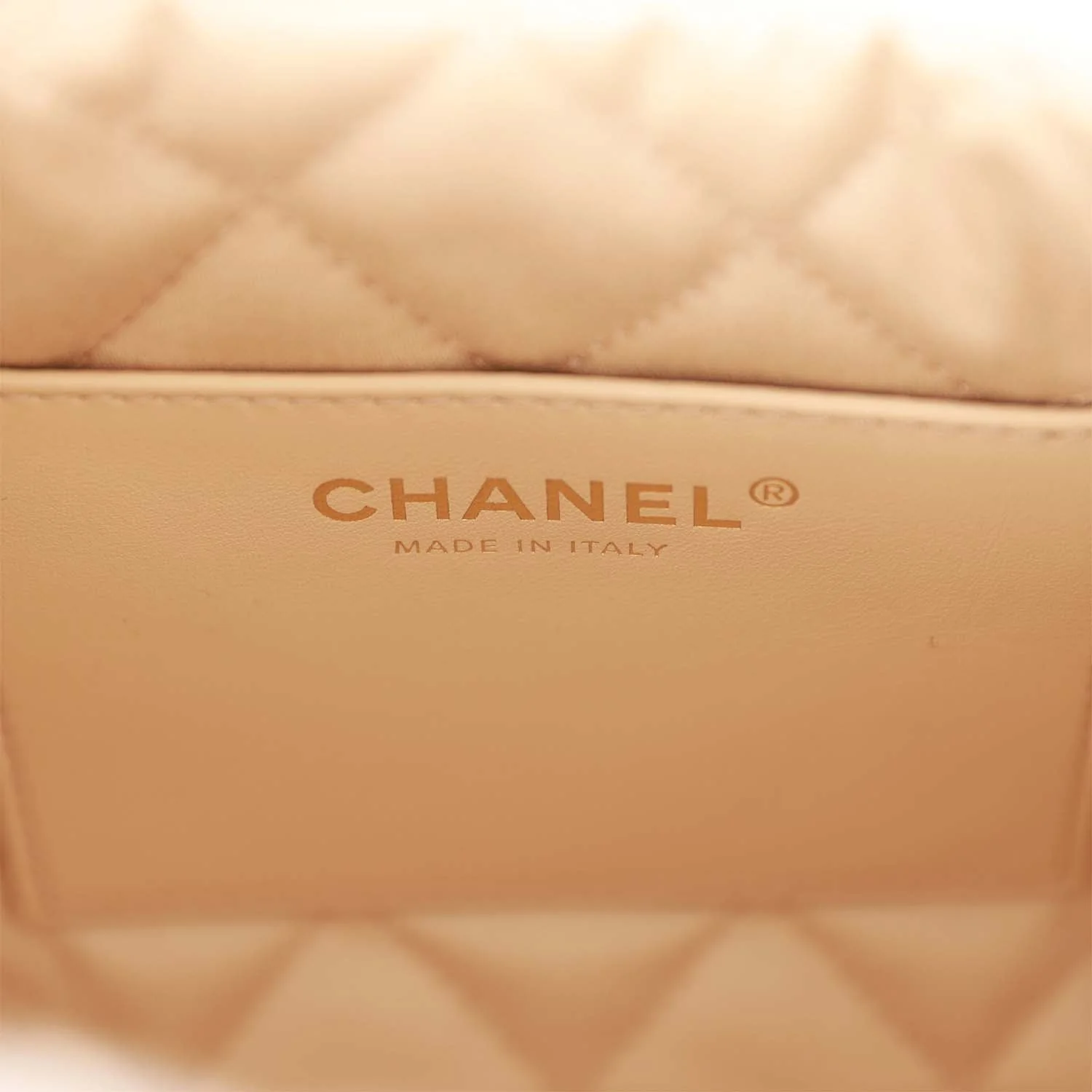 Chanel Mini 22 Bag White Calfskin Antique Gold Hardware