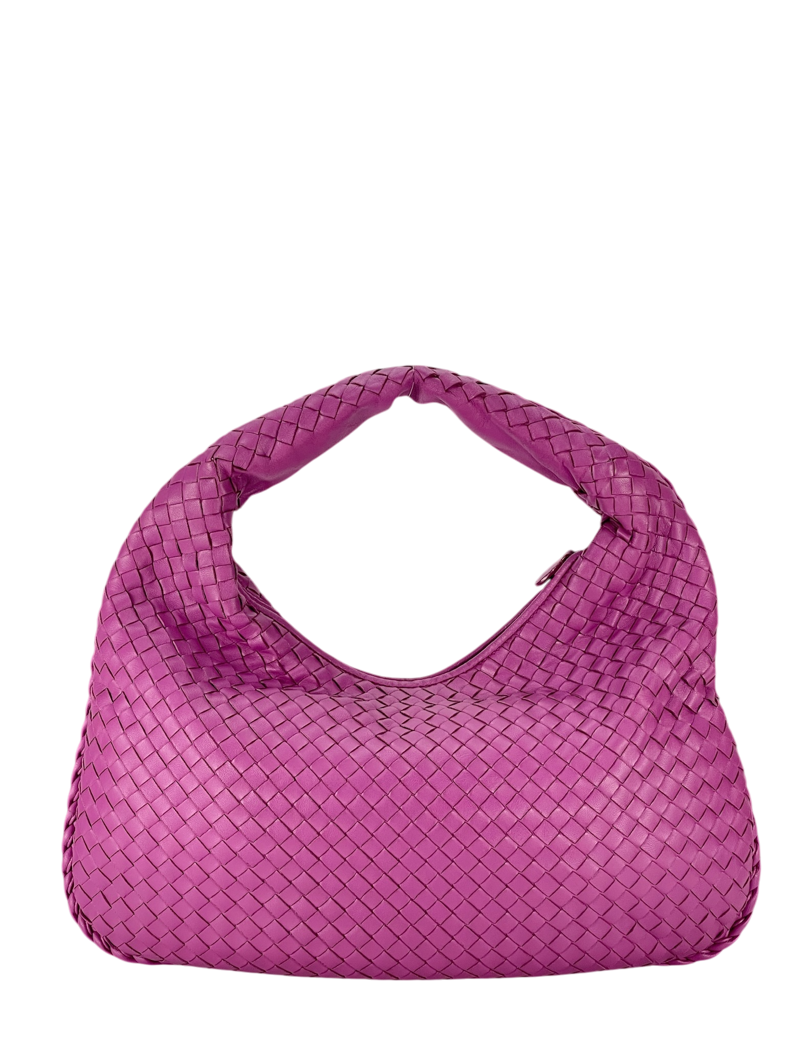 BOTTEGA VENETA - Intrecciato Hobo Bag Pink Calfskin