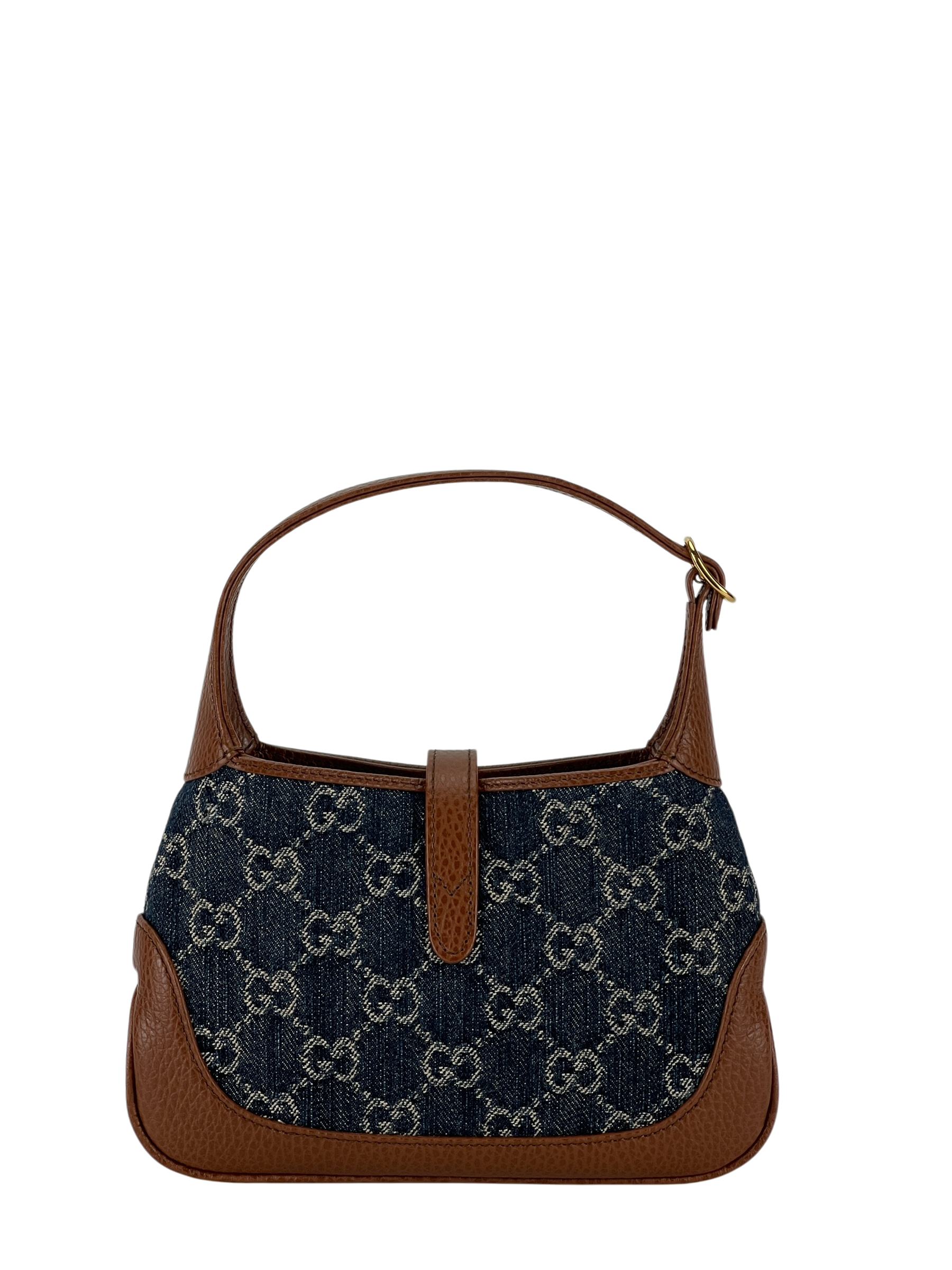 GUCCI - Denim Jackie 1961 leather Shoulder bag