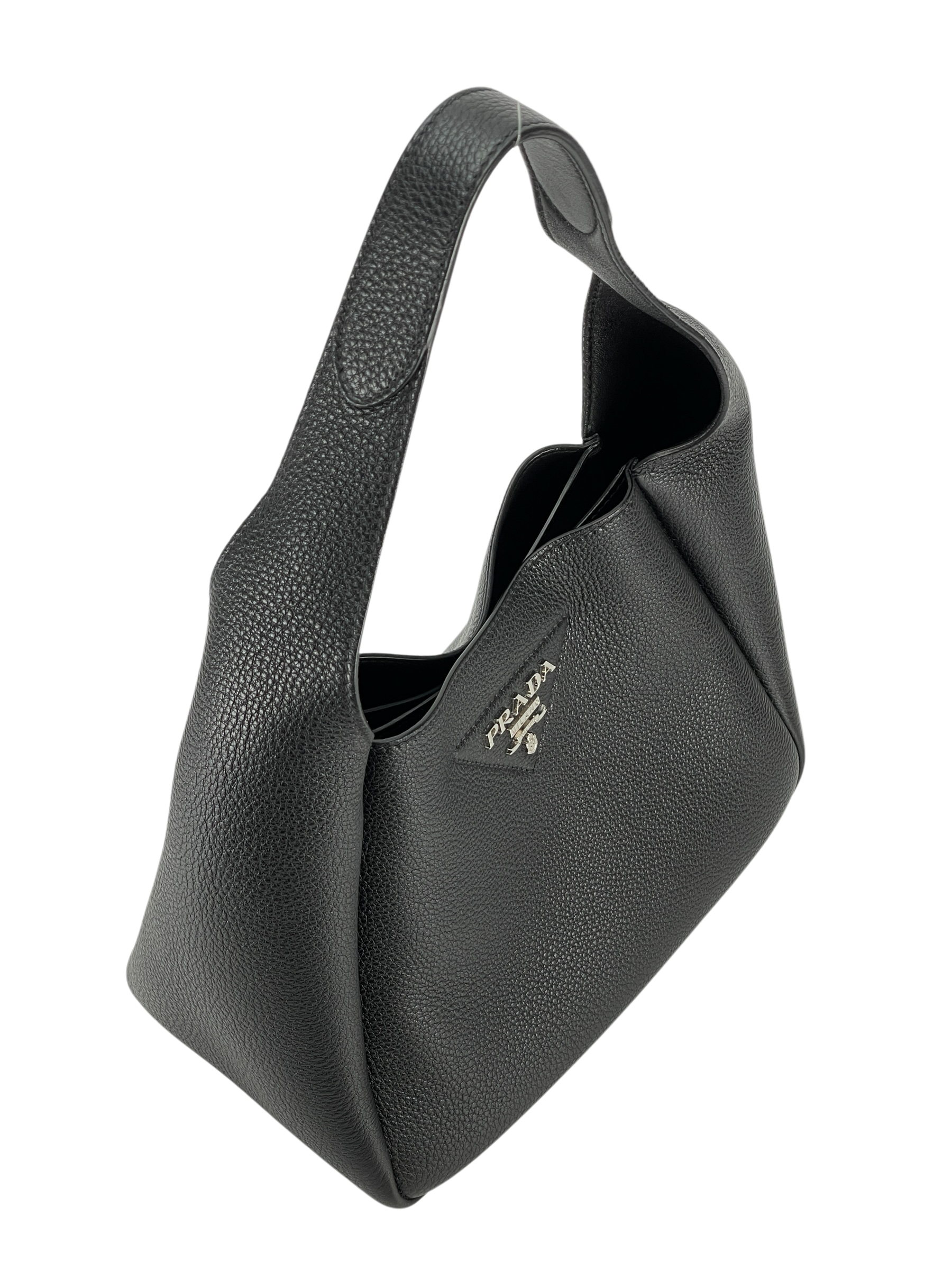 PRADA - Black Mini leather tote Shopping Bag