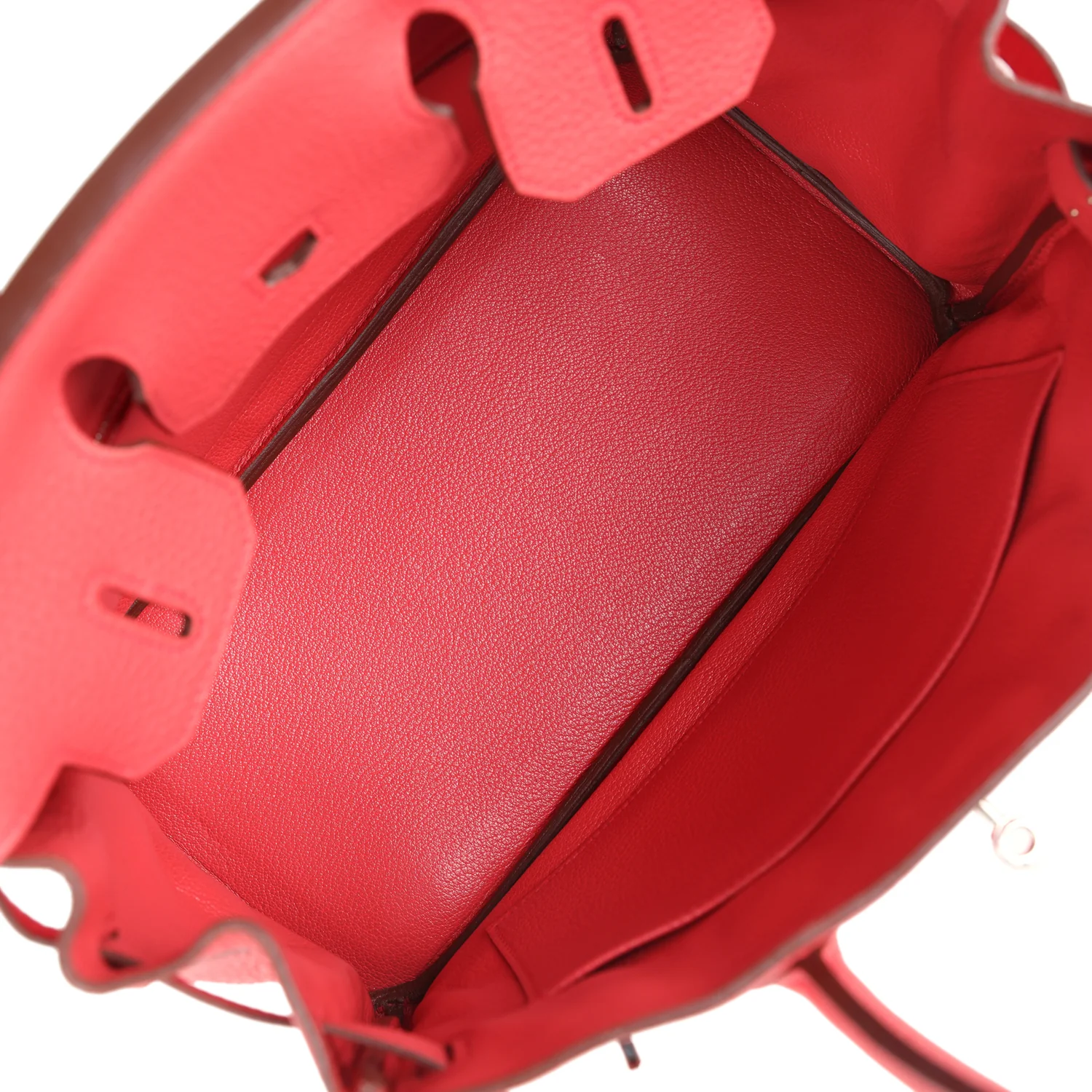 Pre-owned Hermes Birkin 30 Bougainvillea Clemence Palladium Hardware