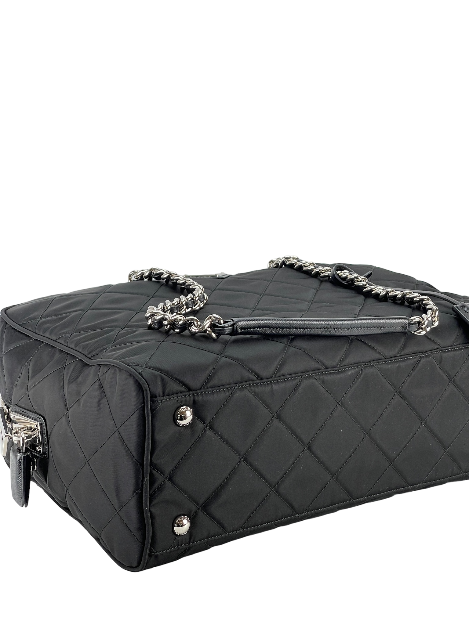 PRADA - Nylon Tessuto Impuntu Tote Bag