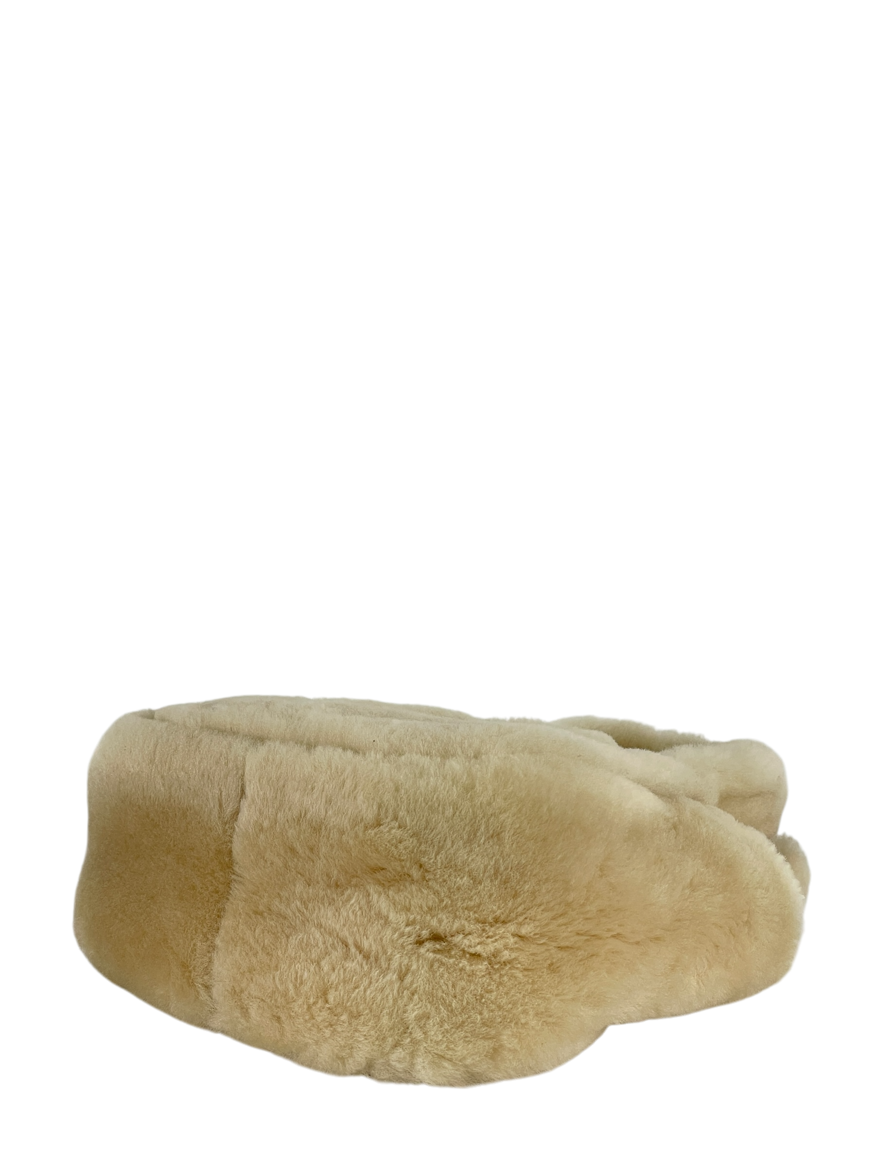 PRADA - White Wool Bucket Bag Handbag