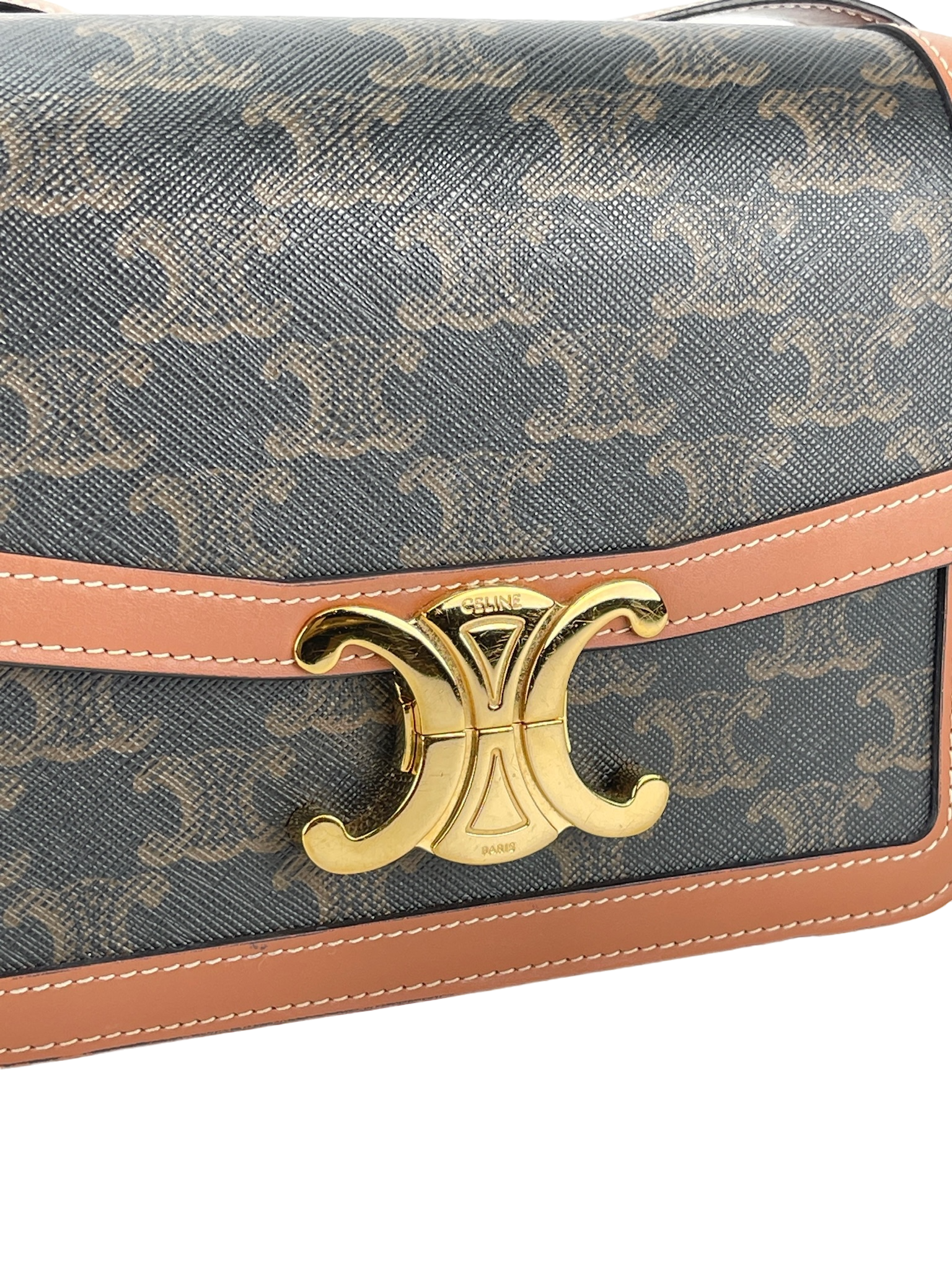 CELINE - Brown Triomphe Shoulder Bag