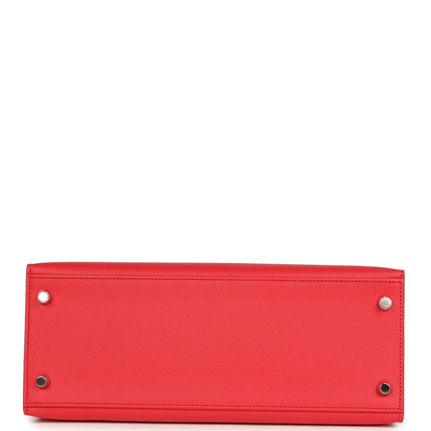 Pre-owned Hermes Kelly Sellier 28 Bougainvillea Epsom Palladium Hardware