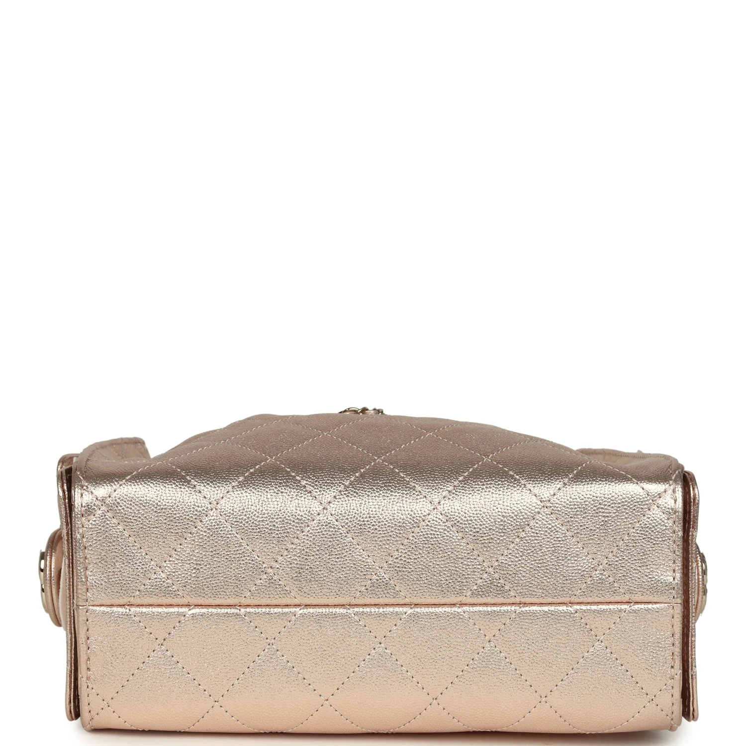 Chanel Mini 25 Hobo Bag Metallic Rose Gold Caviar Caviar Light Gold Hardware