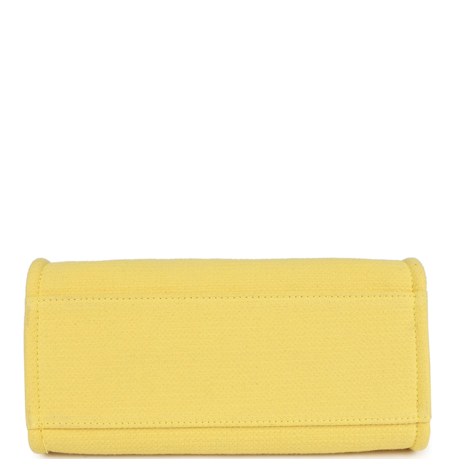 Chanel Small Deauville Shopping Tote Yellow Canvas Light Gold Hardware