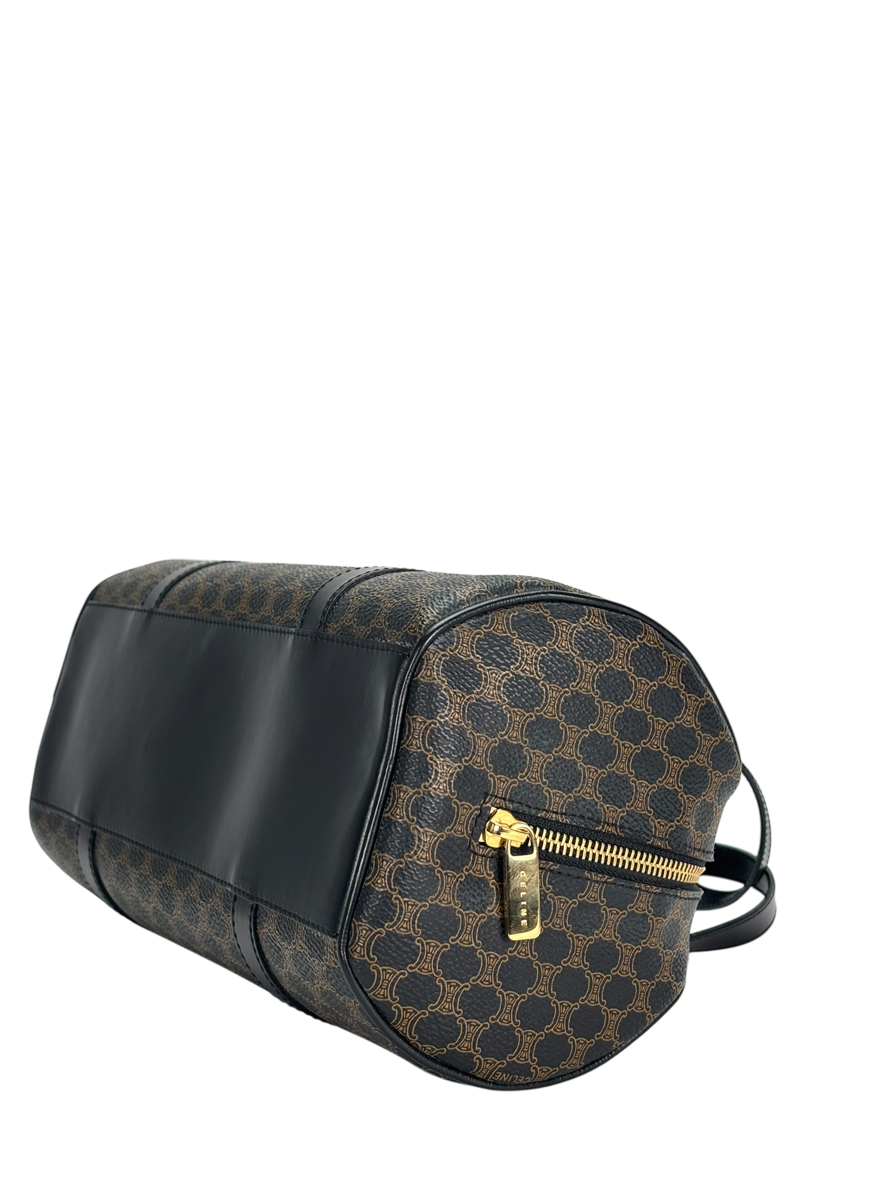 CELINE - Black Macadam Papillon Hand Bag