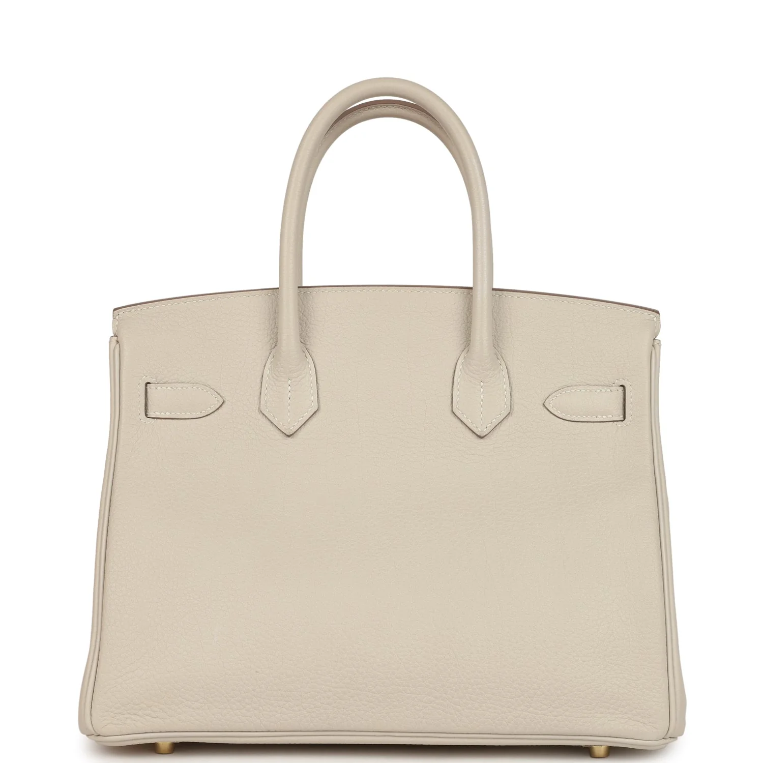 Pre-owned Hermes Birkin 30 Craie Togo Gold Hardware