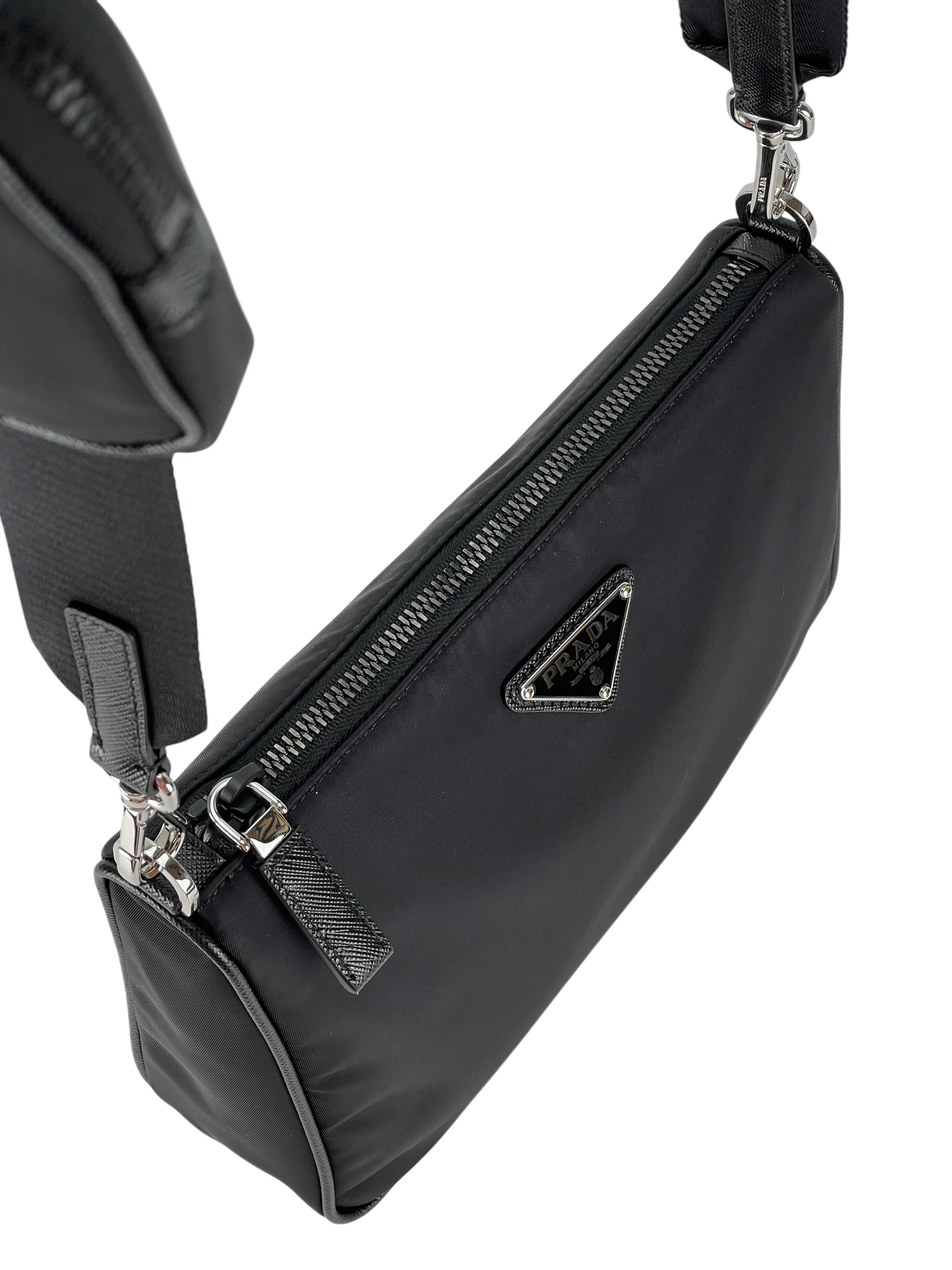 PRADA -  Crossbody Shoulder Bag Black Nylon