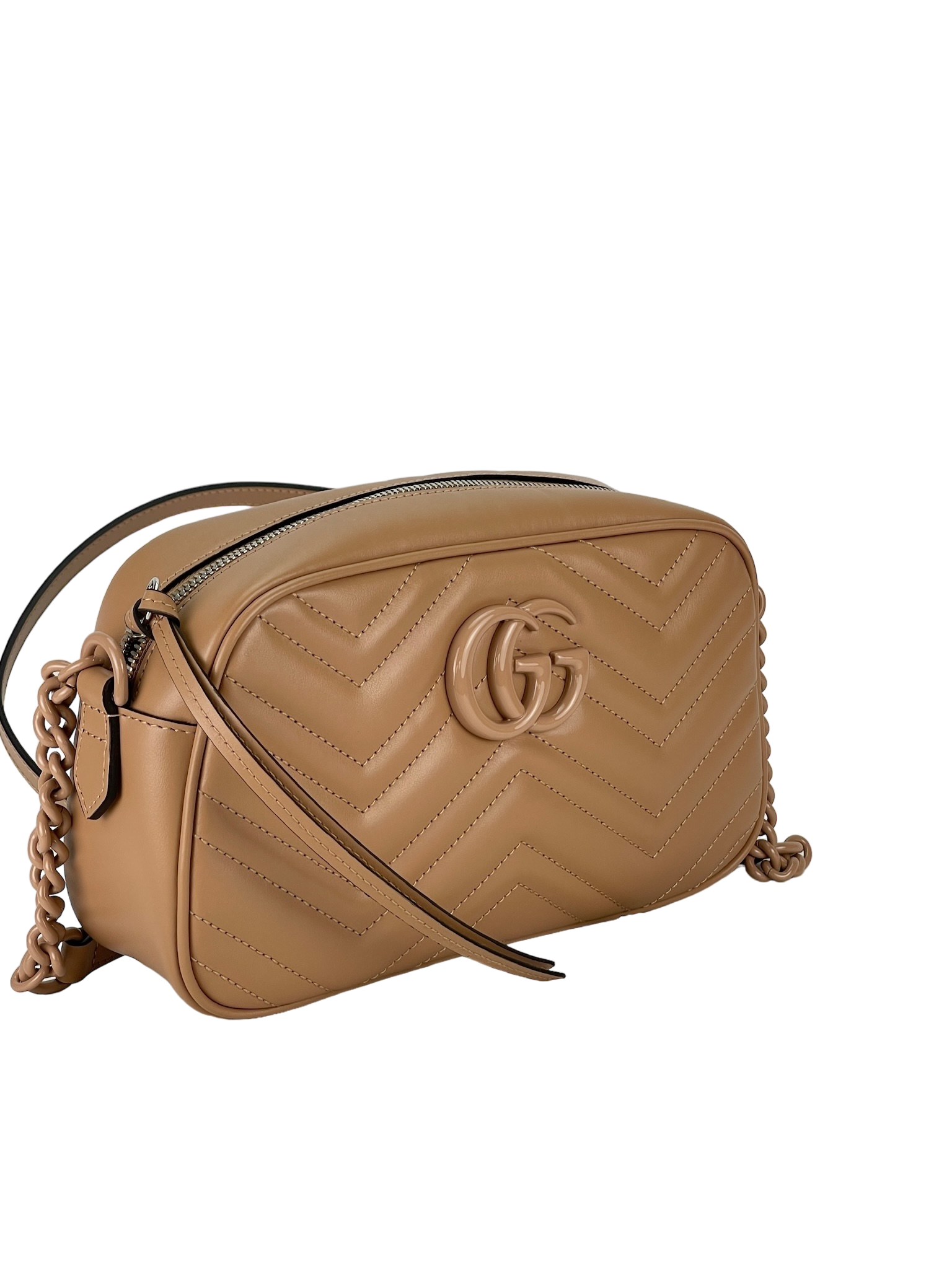 GUCCI - Beige GG Marmont Camera Bag
