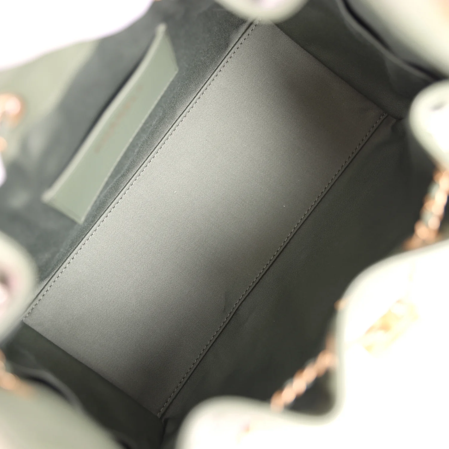 Chanel Small 25 Hobo Bag Khaki Caviar Antique Gold Hardware