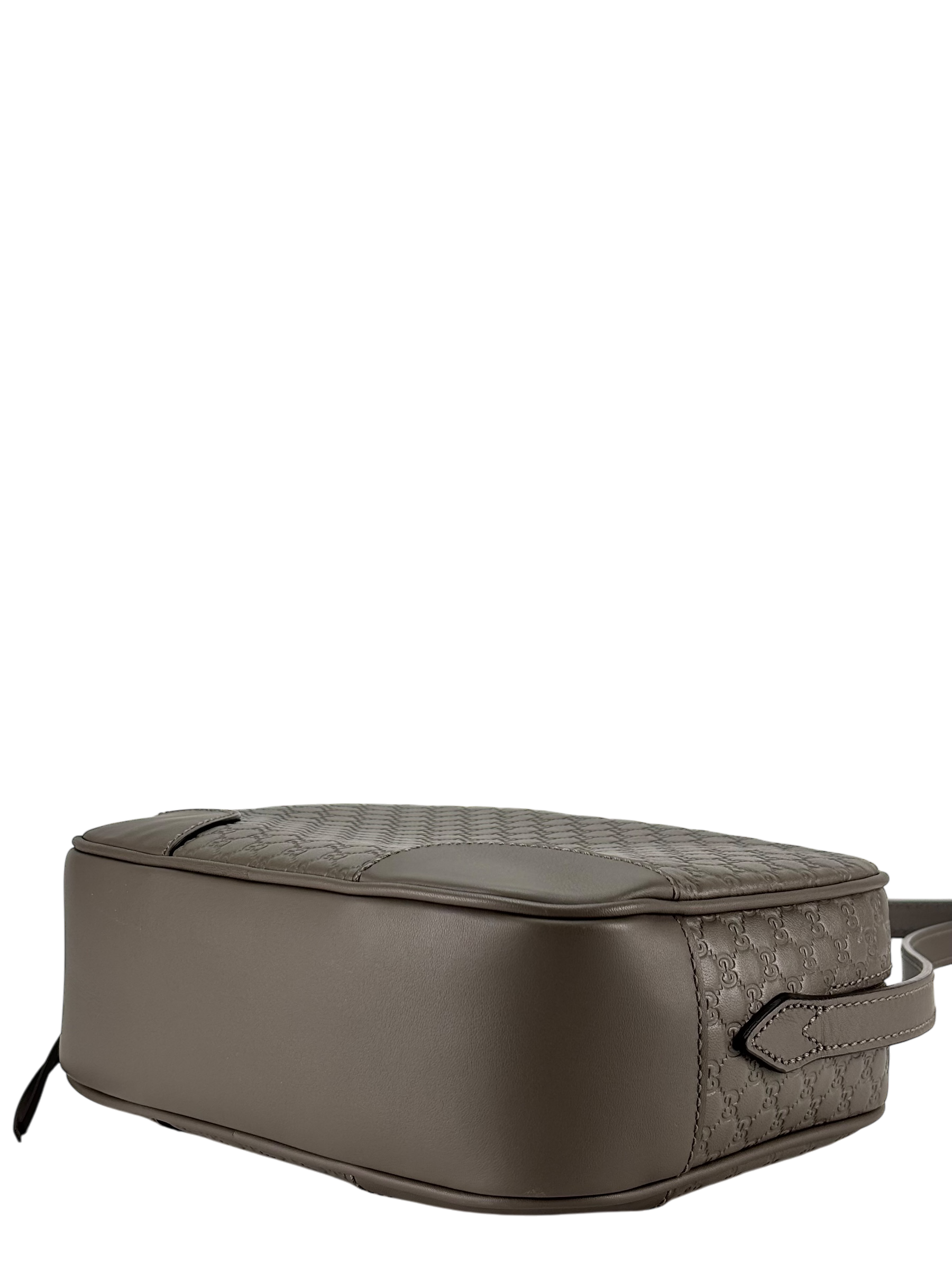 GUCCI - Grey Micro Guccissima Shoulder Bag