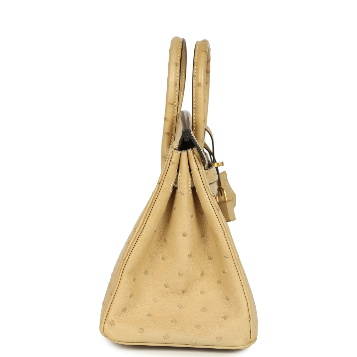Hermes Birkin 25 Trench Ostrich Gold Hardware
