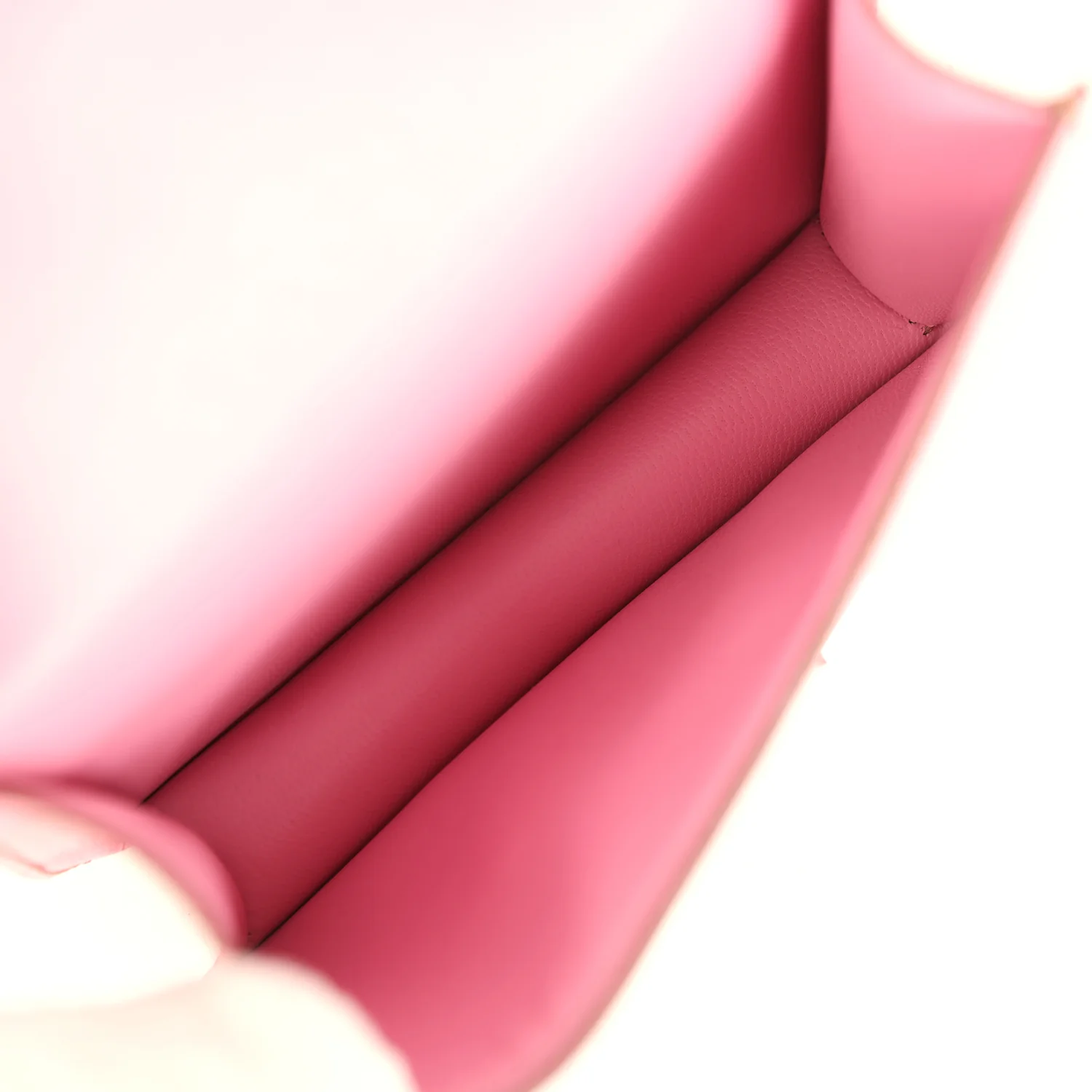 Pre-owned Hermes Micro Constance 14 Bubblegum Epsom Palladium Hardware