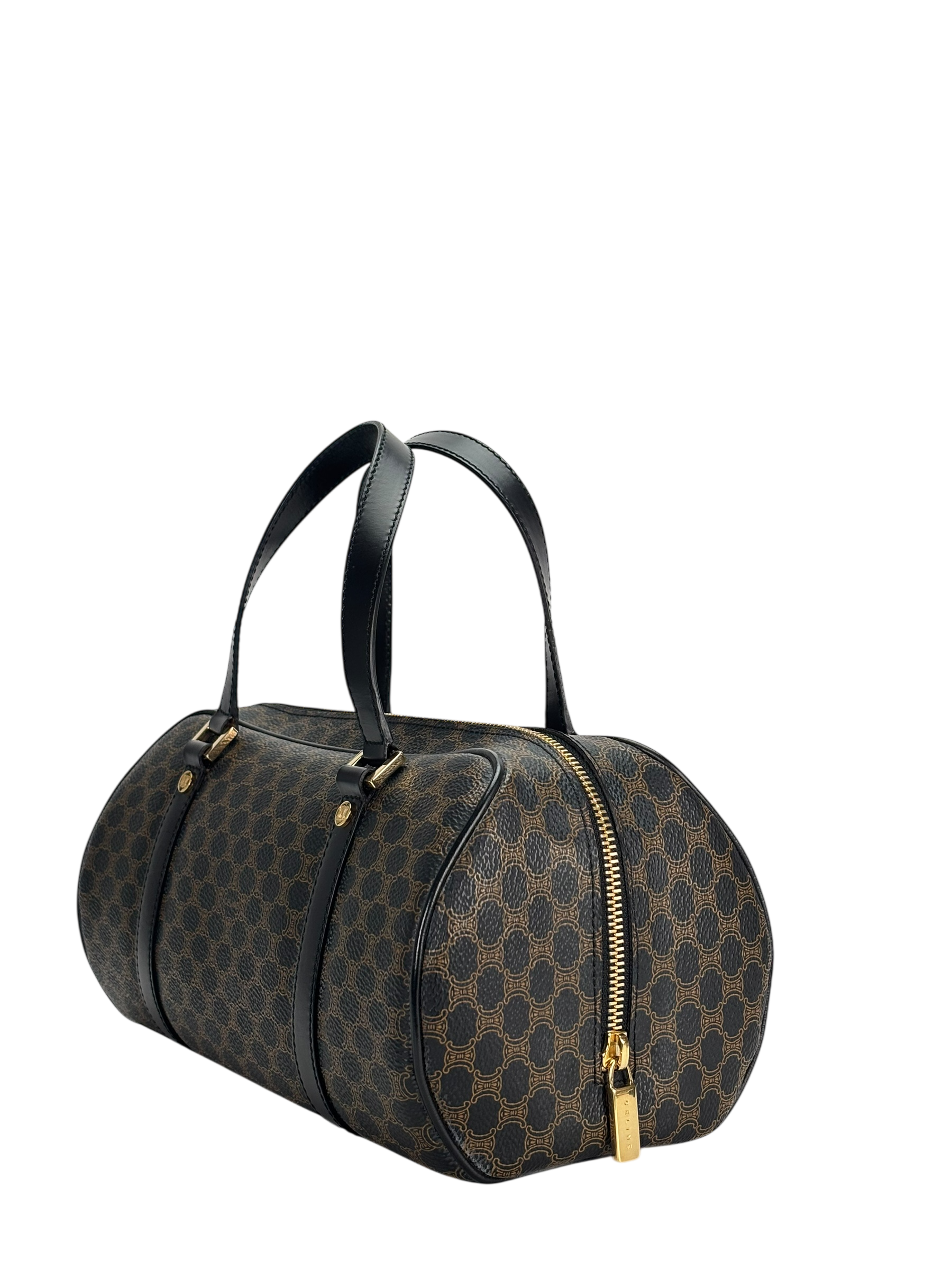 CELINE - Black Macadam Papillon Hand Bag