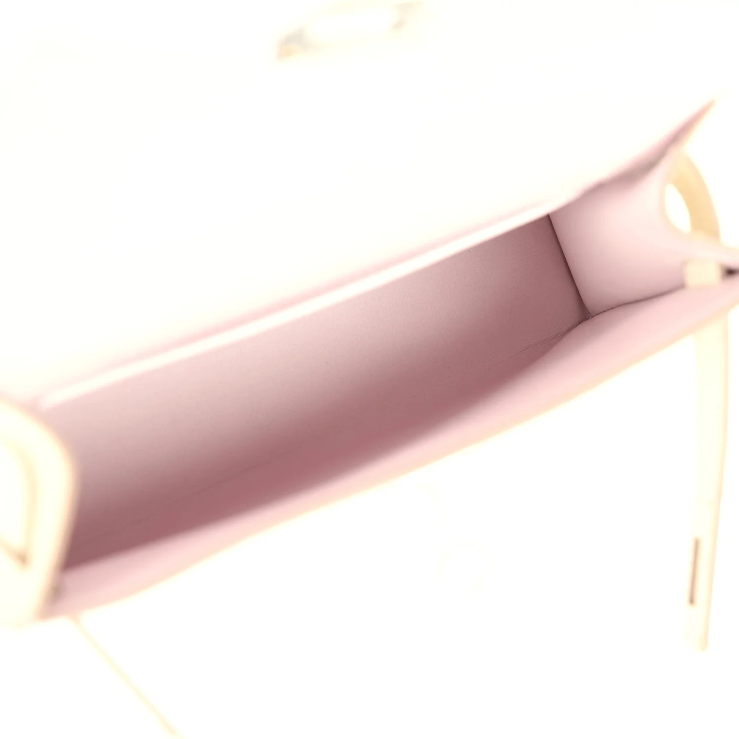 Hermes Special Order (HSS) Kelly Sellier 20 Mauve Pale and Craie Epsom Palladium Hardware